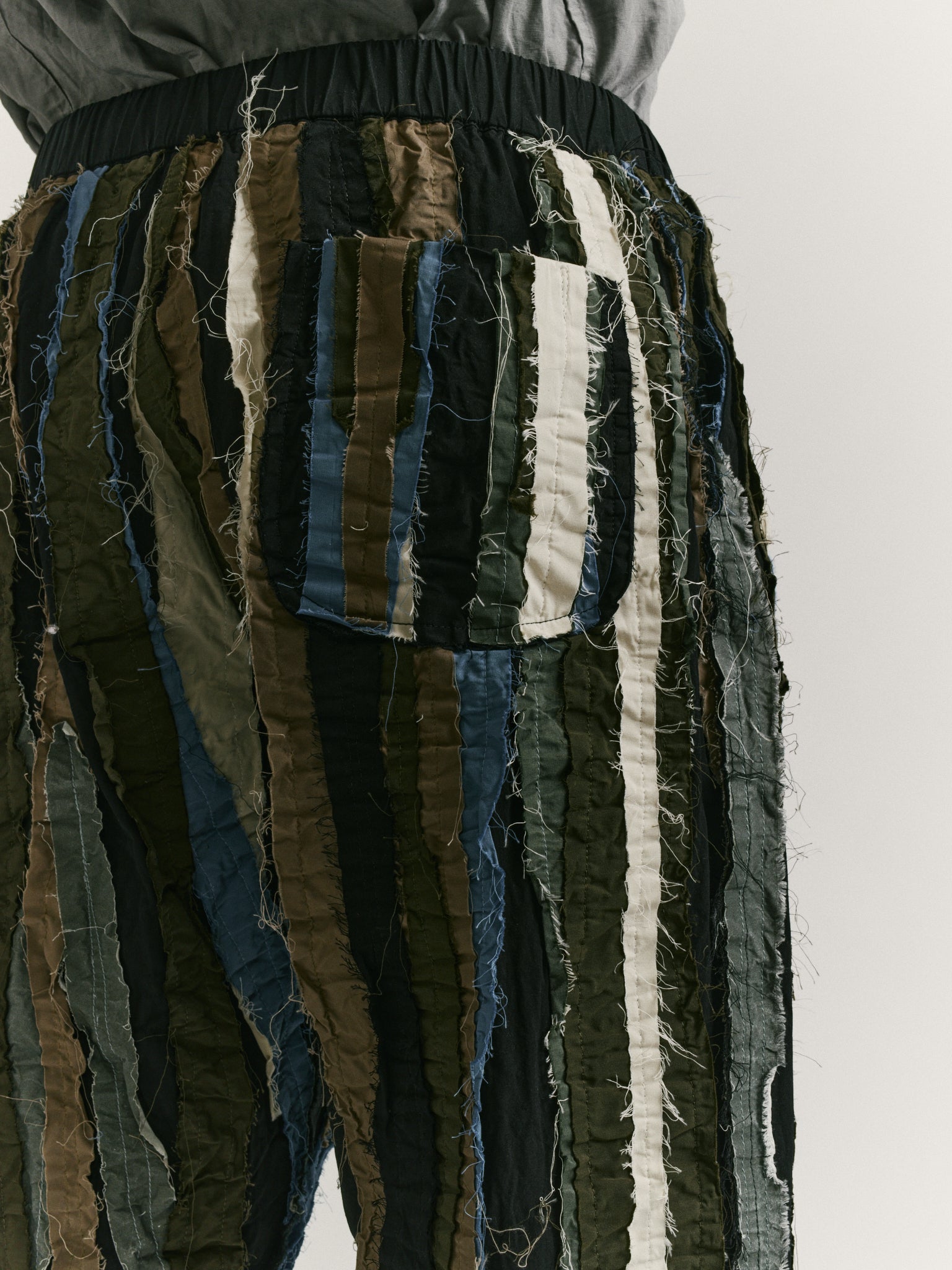 FABI PANT STRIPE PATCHWORK- PATCHWORK - AS IS