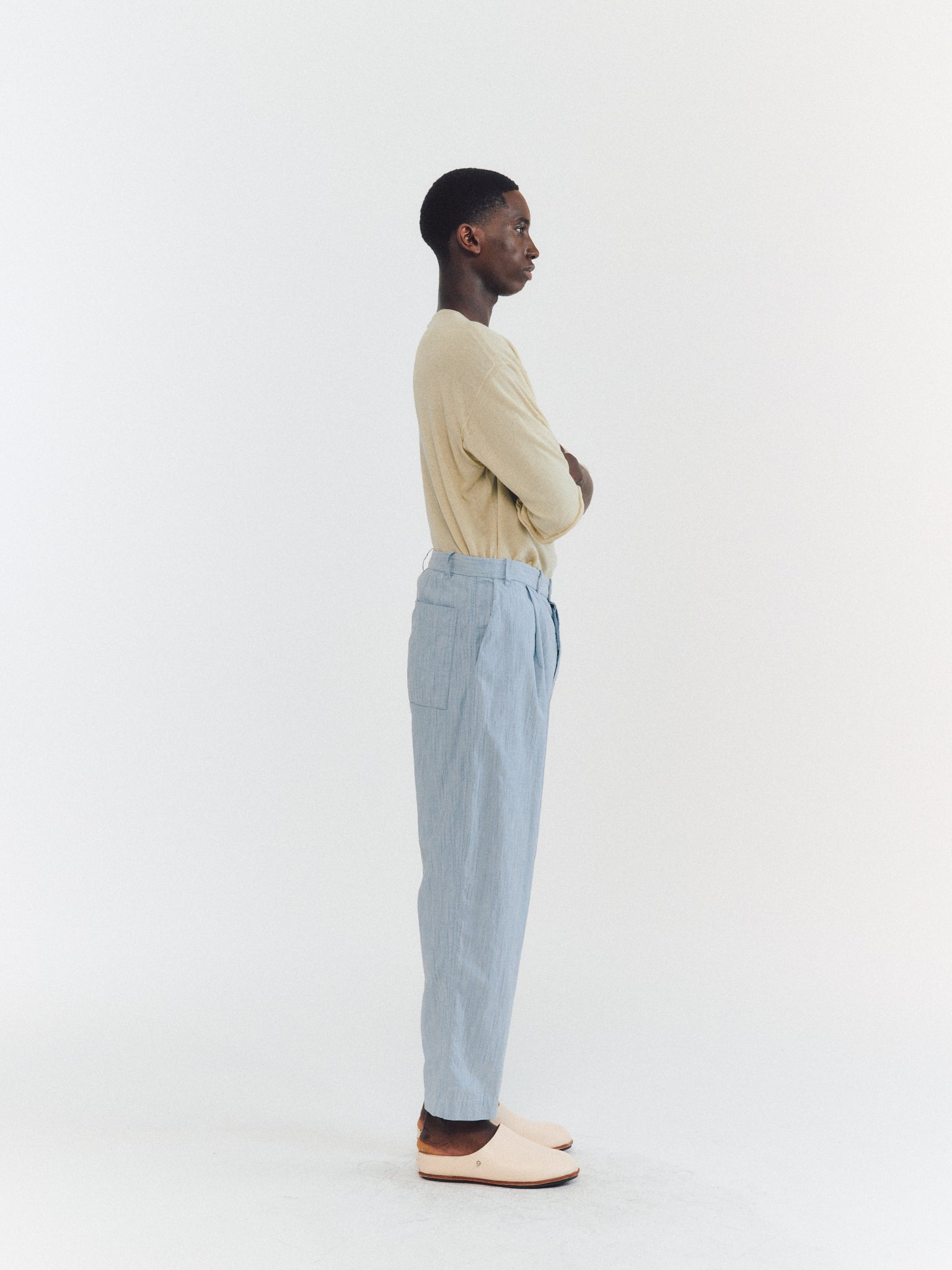 PANTALON BASIQUE - WIND STRIPE - RAYURE BLEUE