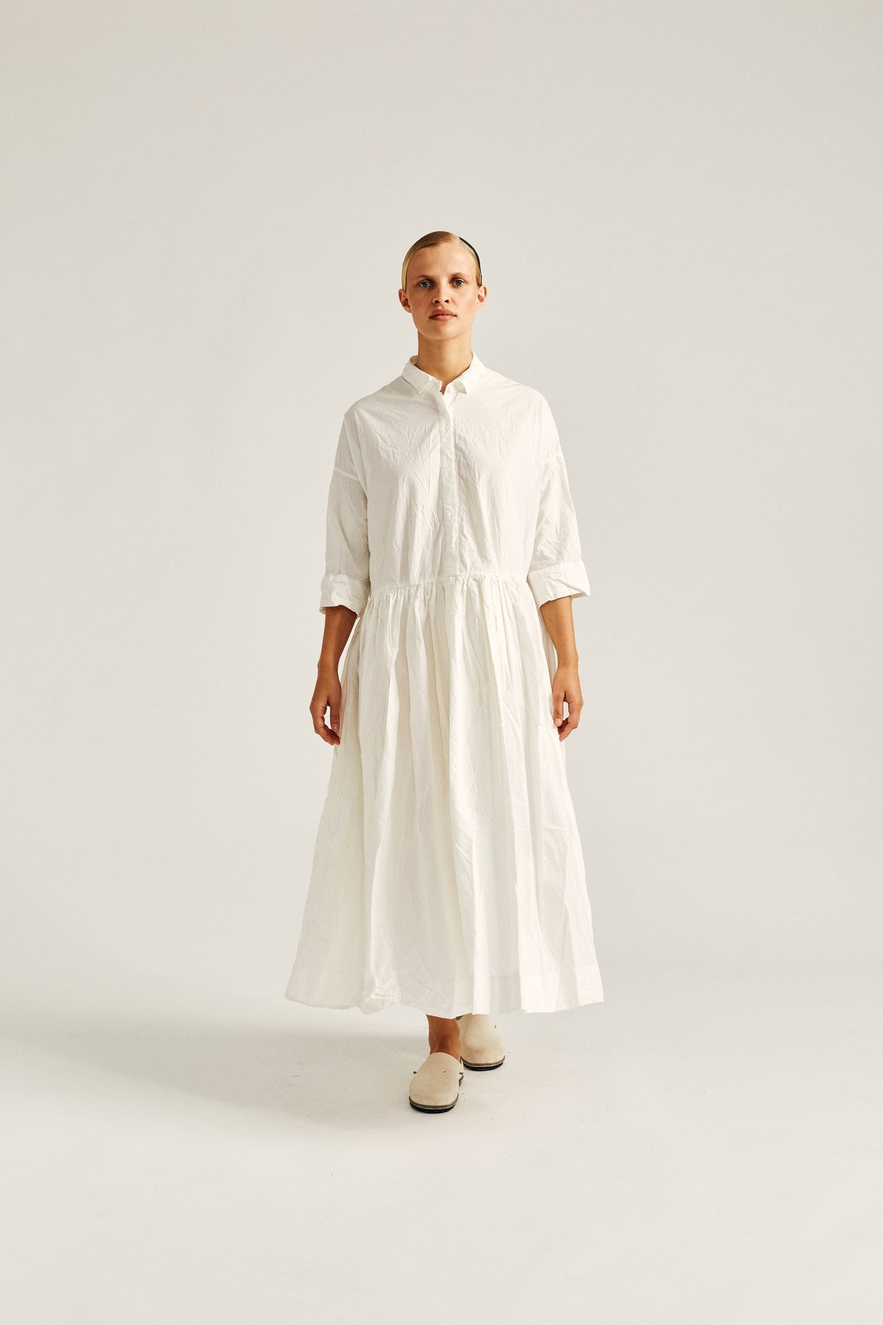 STEPHANIE DRESS - PAPER - WHITE
