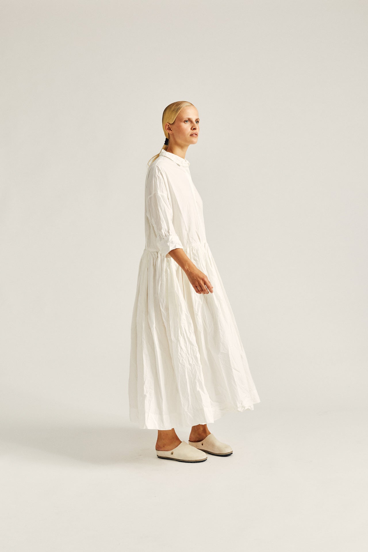 STEPHANIE DRESS - PAPER - WHITE