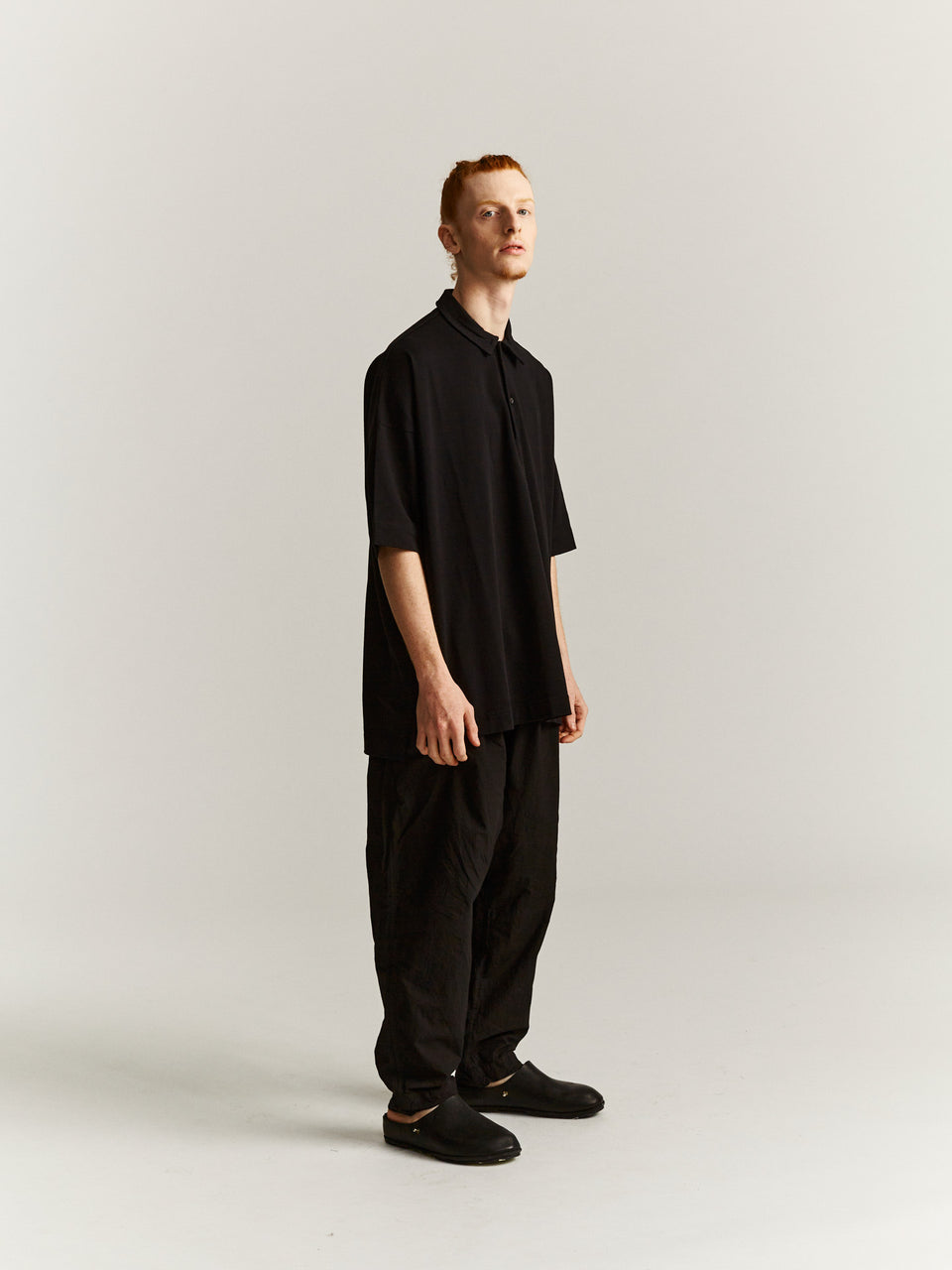 POLO EQUERRE - JERSEY - BLACK