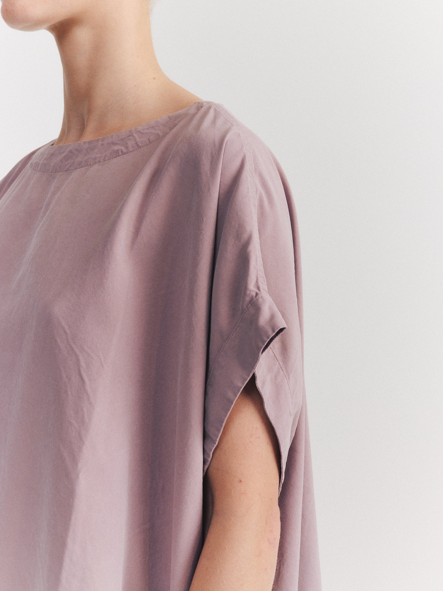 TOP FRANCESCA - SOIE FILÉE - DUSTY VIOLA