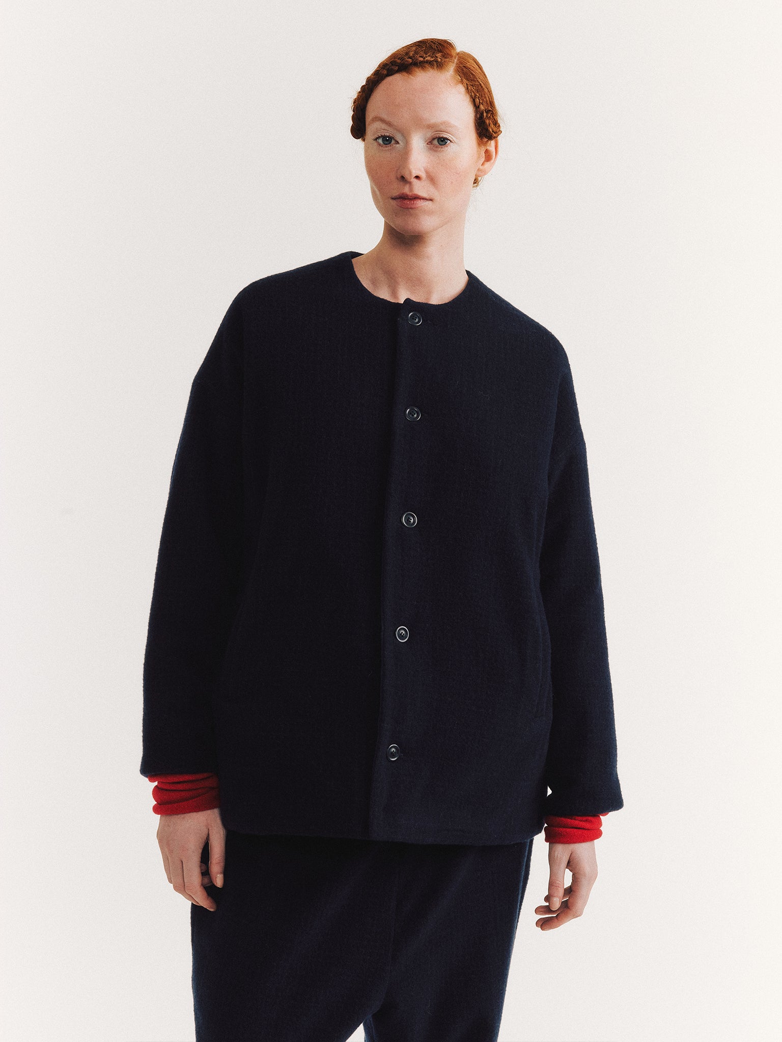 JULIA JACKET - PIN CHECK - BLUE CHECK