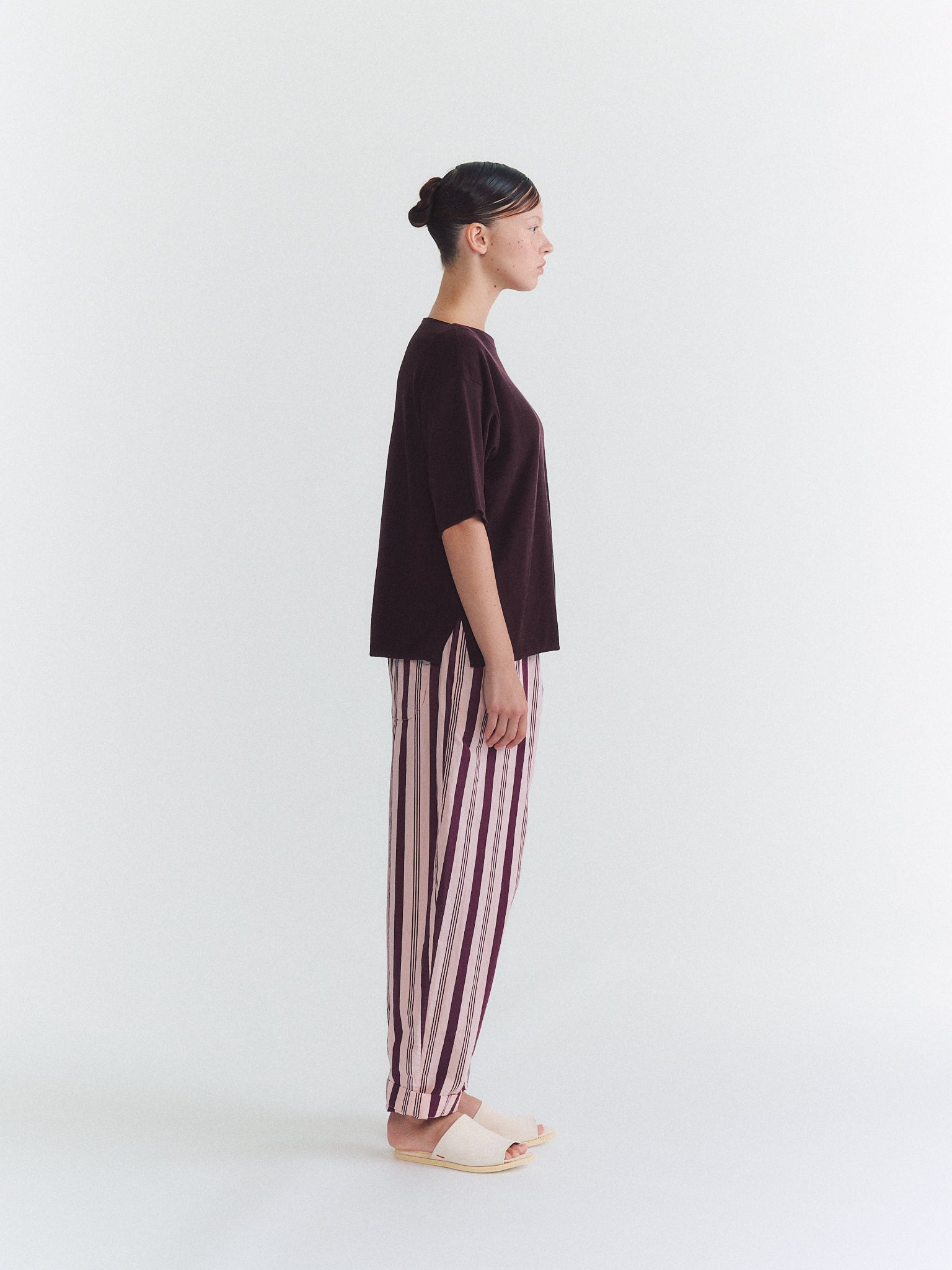 ISA FINE KNIT TOP - JERSEY CREPE - AUBURN