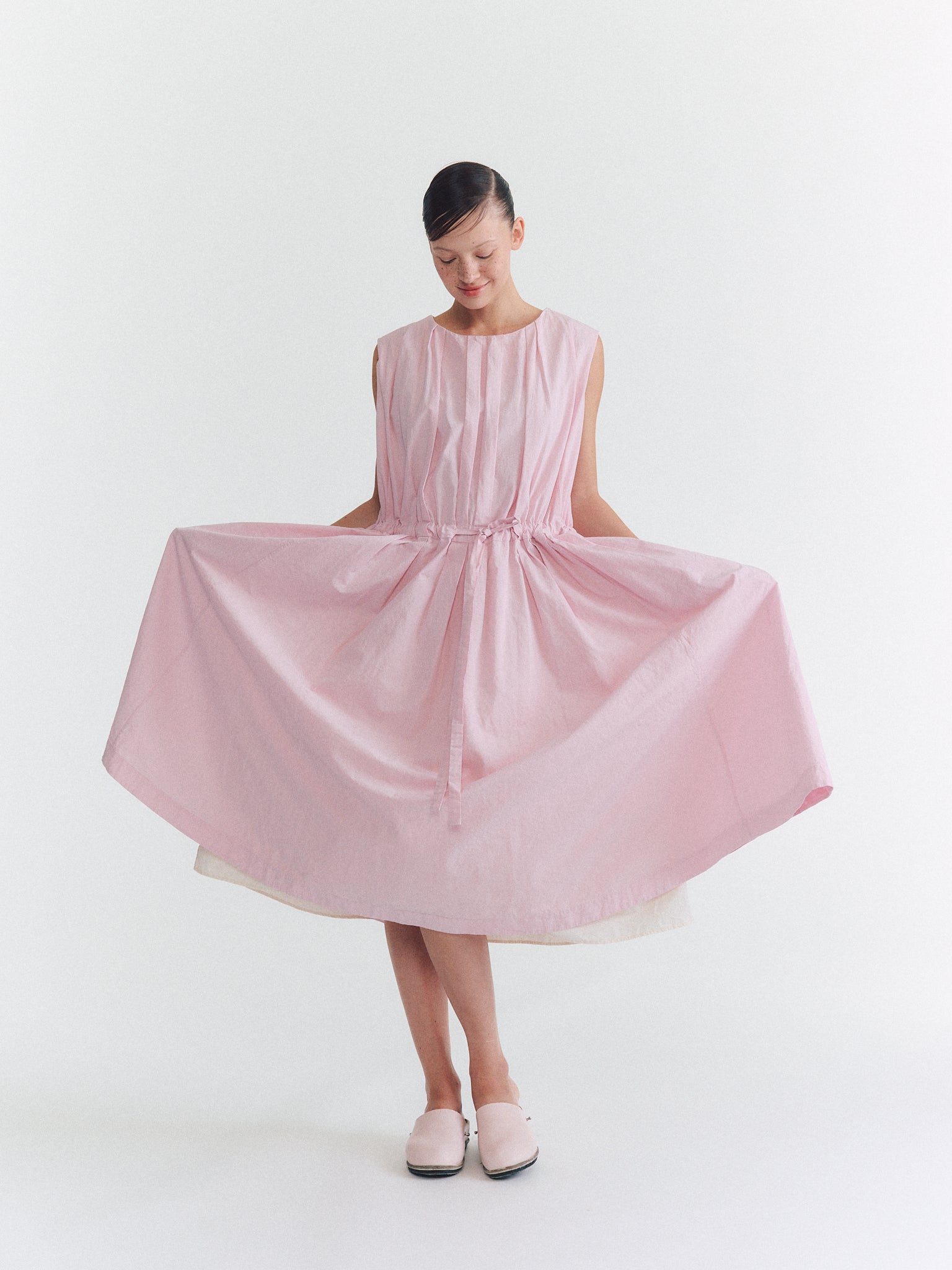 BB PLEAT DRESS - PAPER COT - PINK