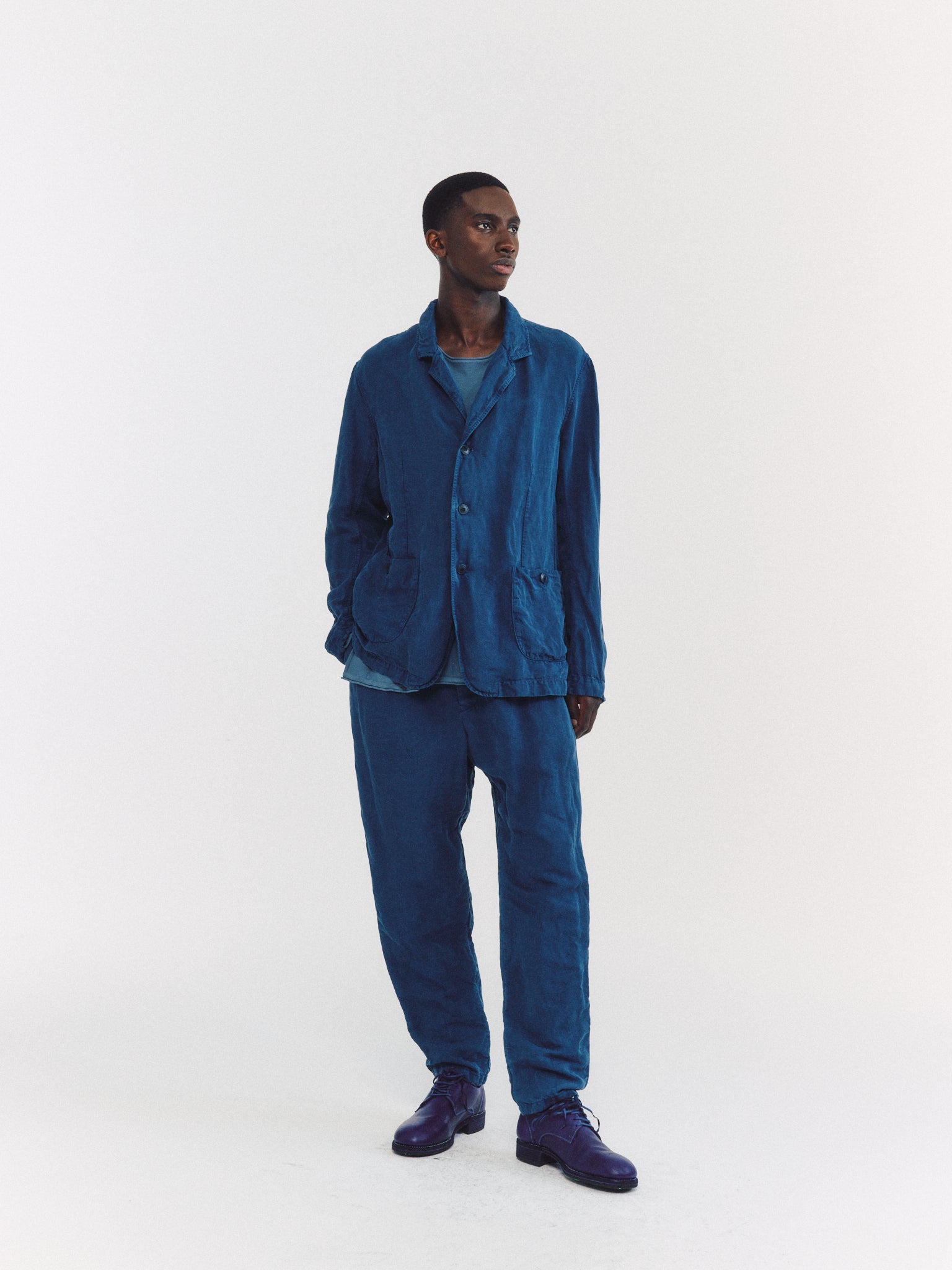 VESTE U COURTE - TUAREG - BLEU