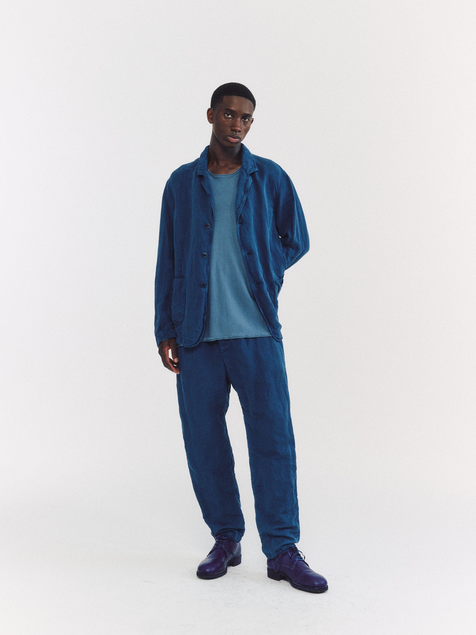 VESTE U COURTE - TUAREG - BLEU