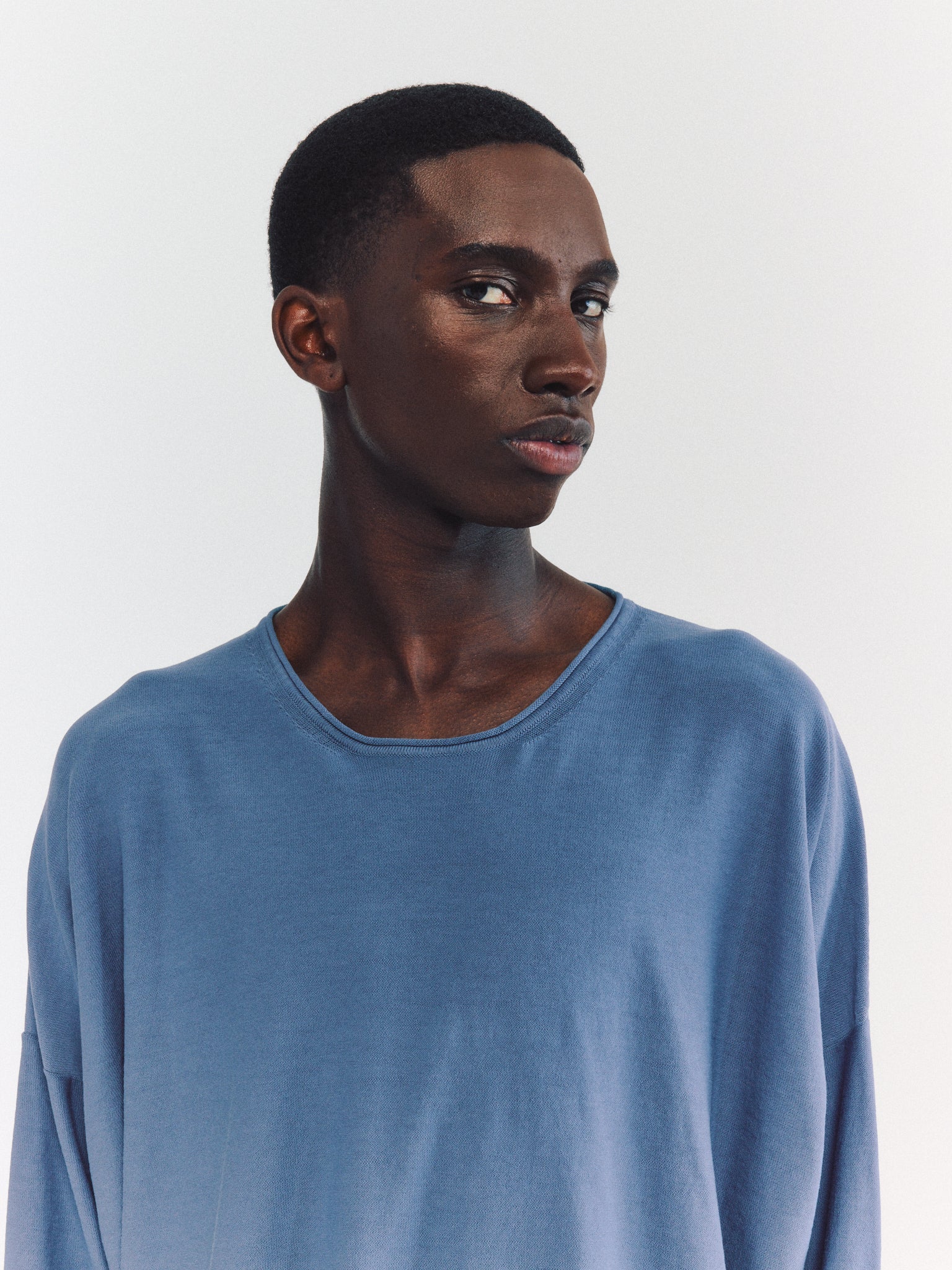OVERDYED LS TSHIRT - FRES COT - STORM