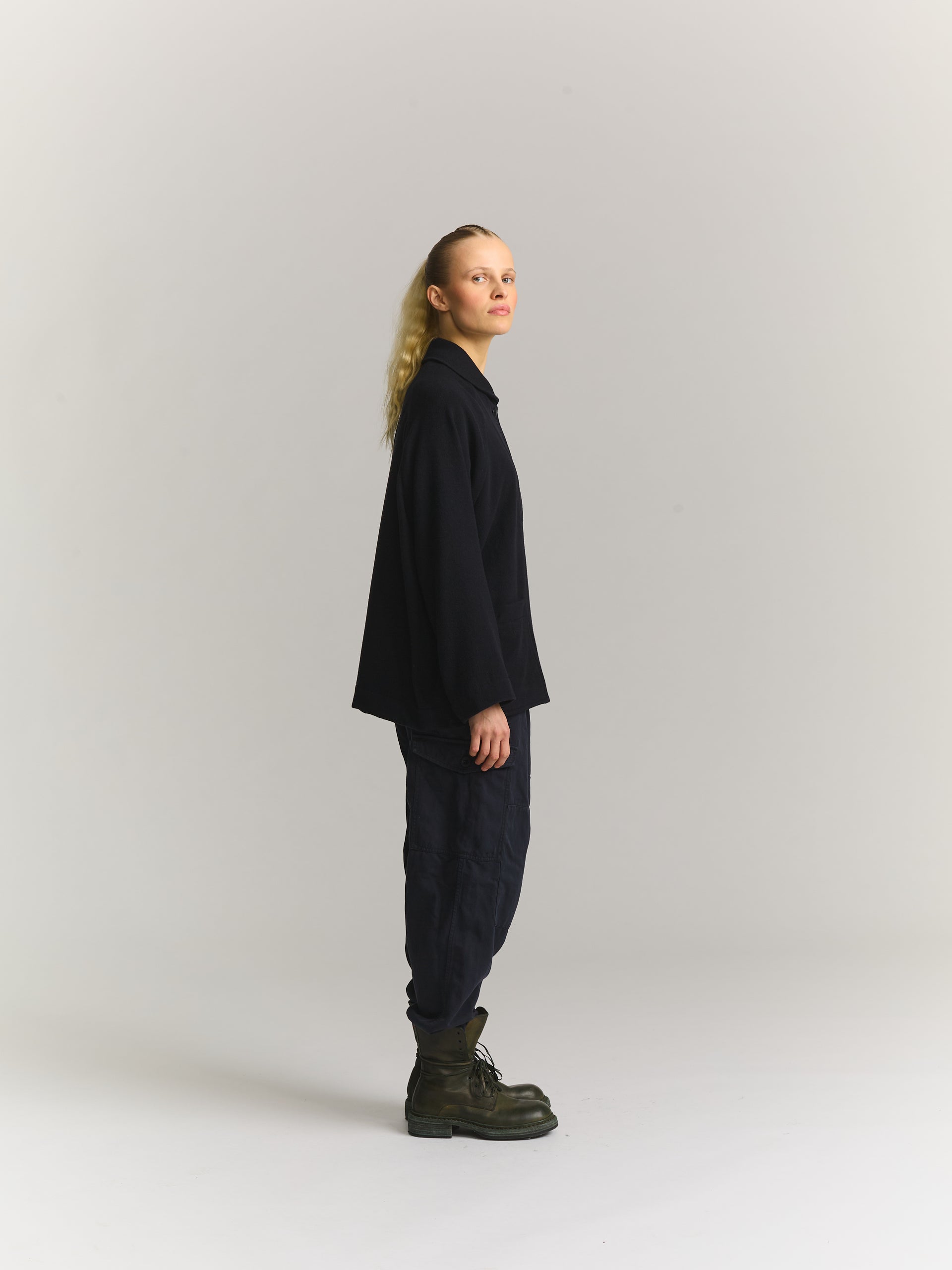 MATHILDE JACKET - QUORUM TUMBLED - DARK NAVY