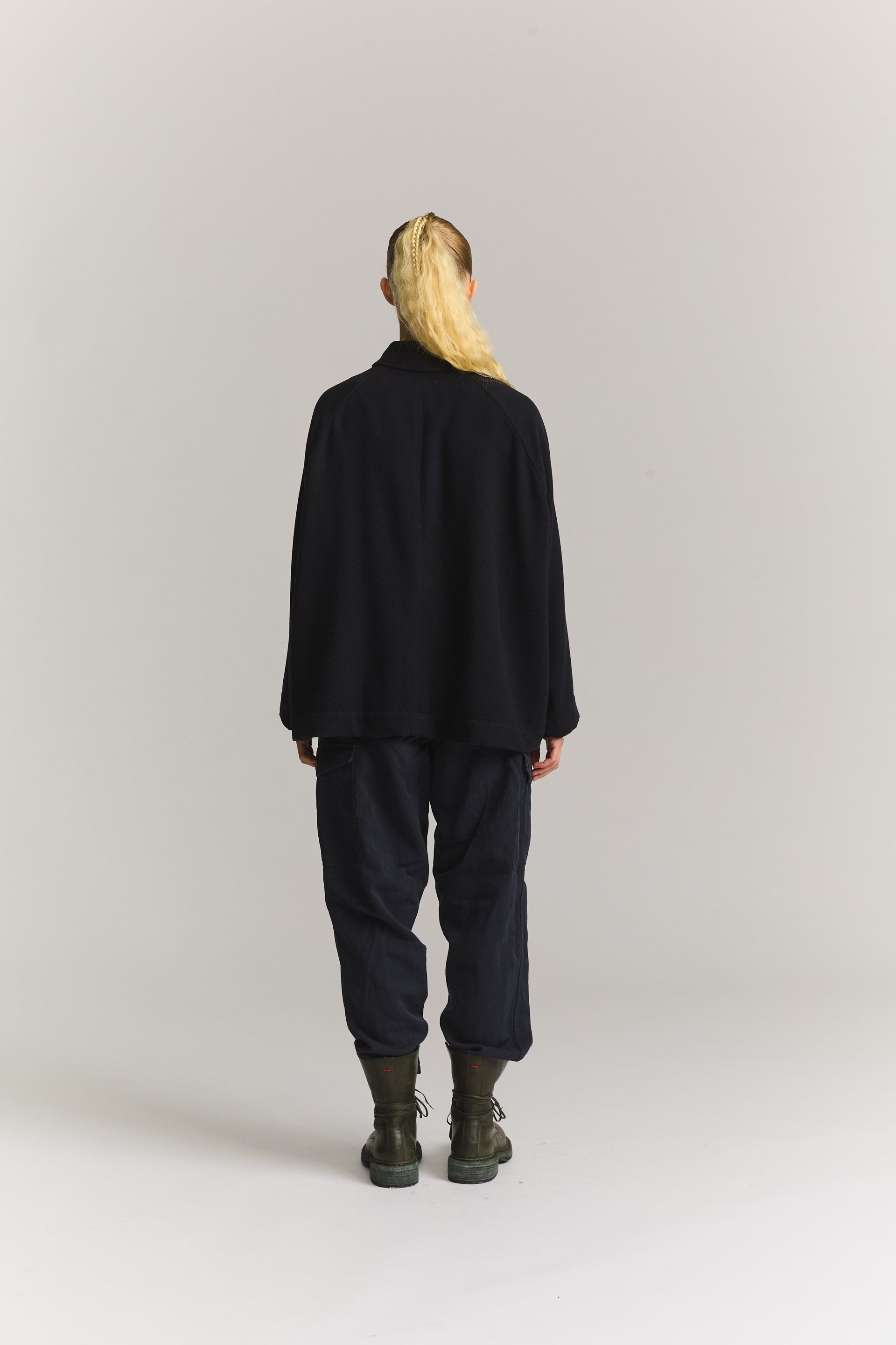 MATHILDE JACKET - QUORUM TUMBLED - DARK NAVY