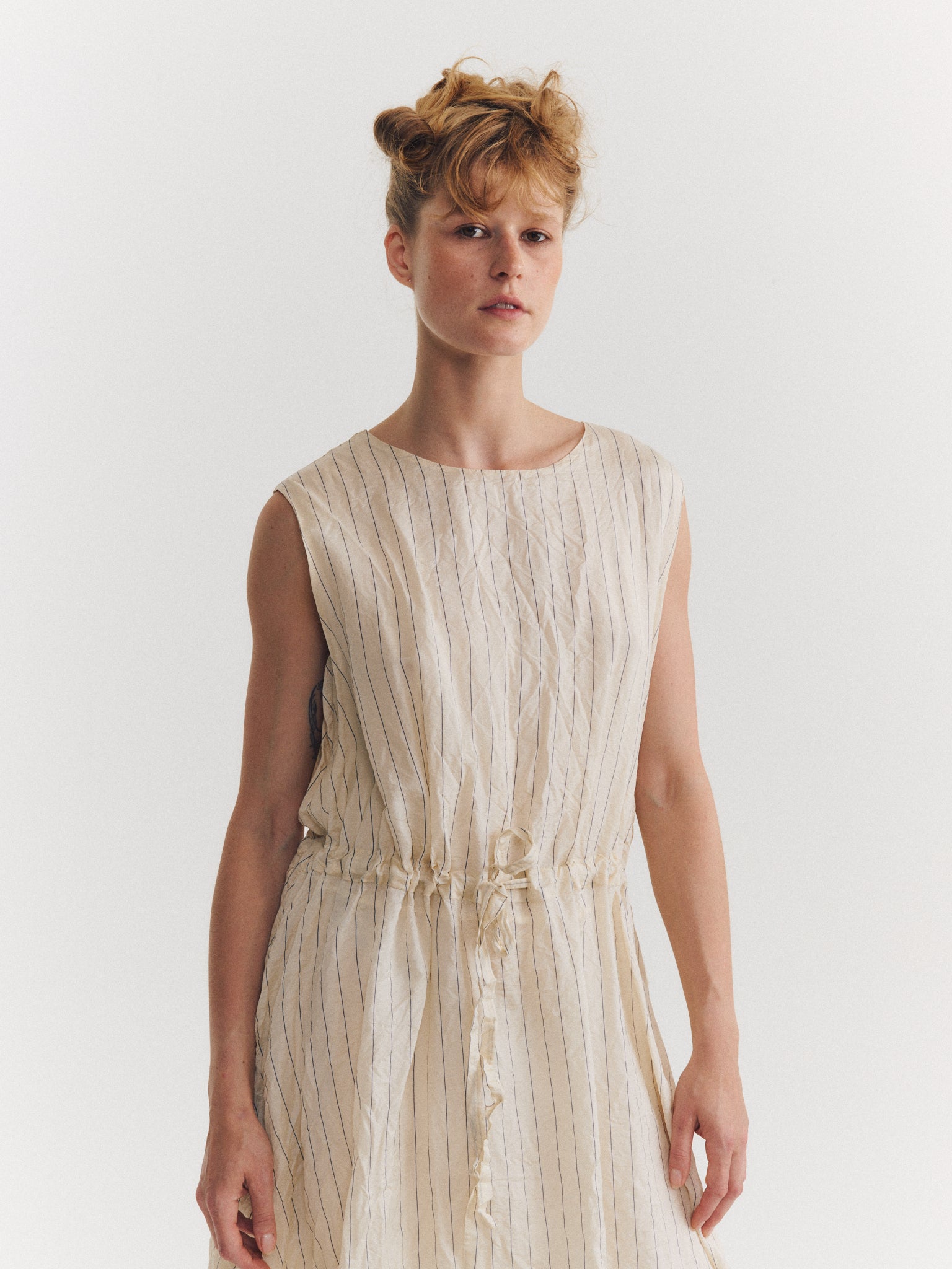 Robe BB - L Soie Taffetas - Rayures 1