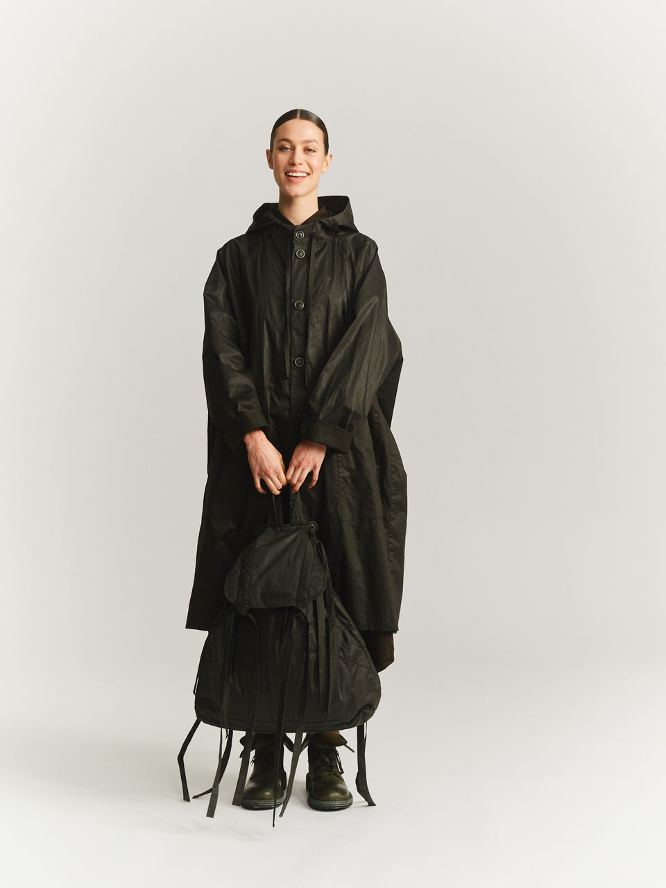 MILI BACKPACK - LACQED - DARK KHAKI