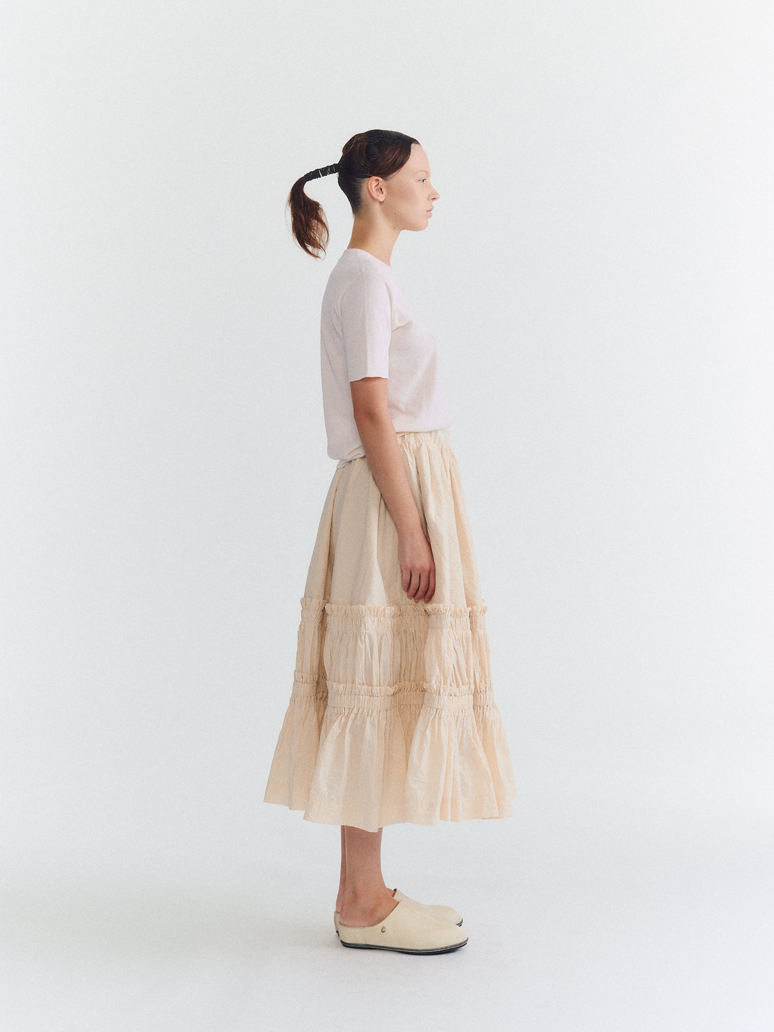 GATO SKIRT - L PAPER UNFINISHED - NATURAL