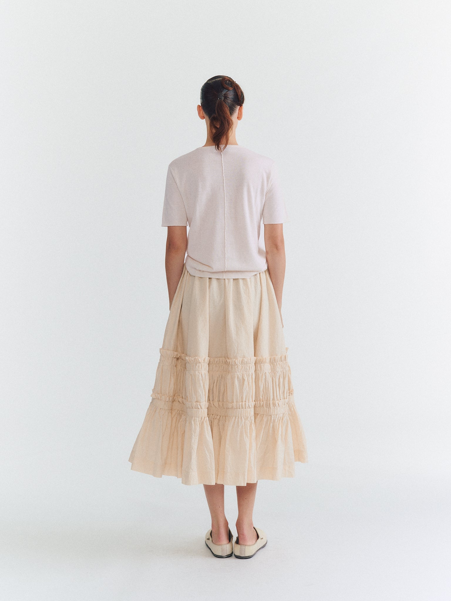 GATO SKIRT - L PAPER UNFINISHED - NATURAL