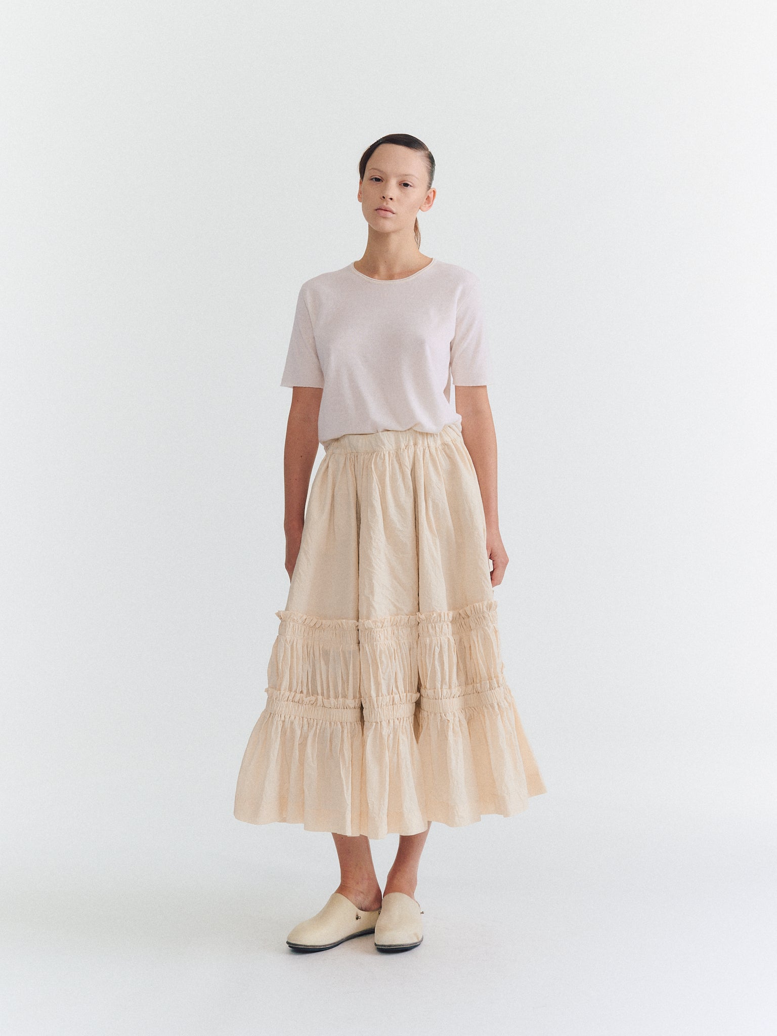 GATO SKIRT - L PAPER UNFINISHED - NATURAL