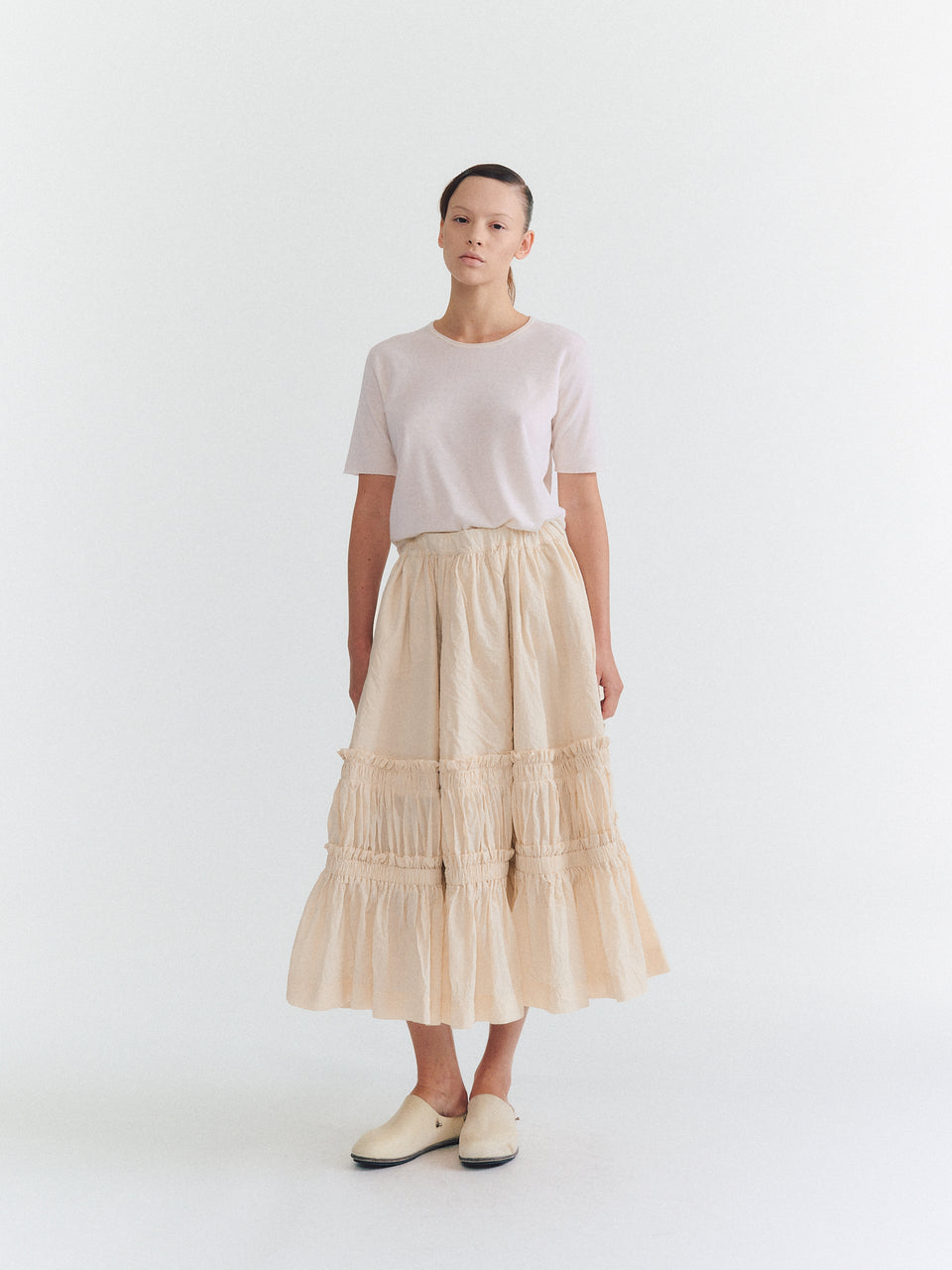 JUPE GATO - L PAPER UNFINISHED - NATUREL