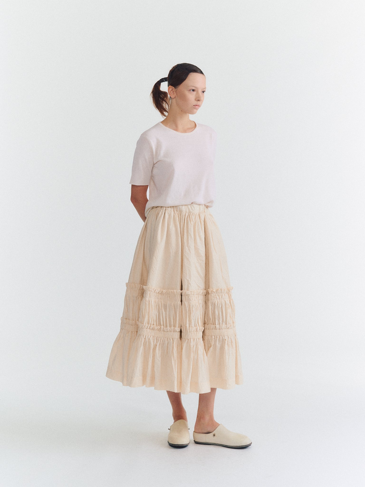 GATO SKIRT - L PAPER UNFINISHED - NATURAL