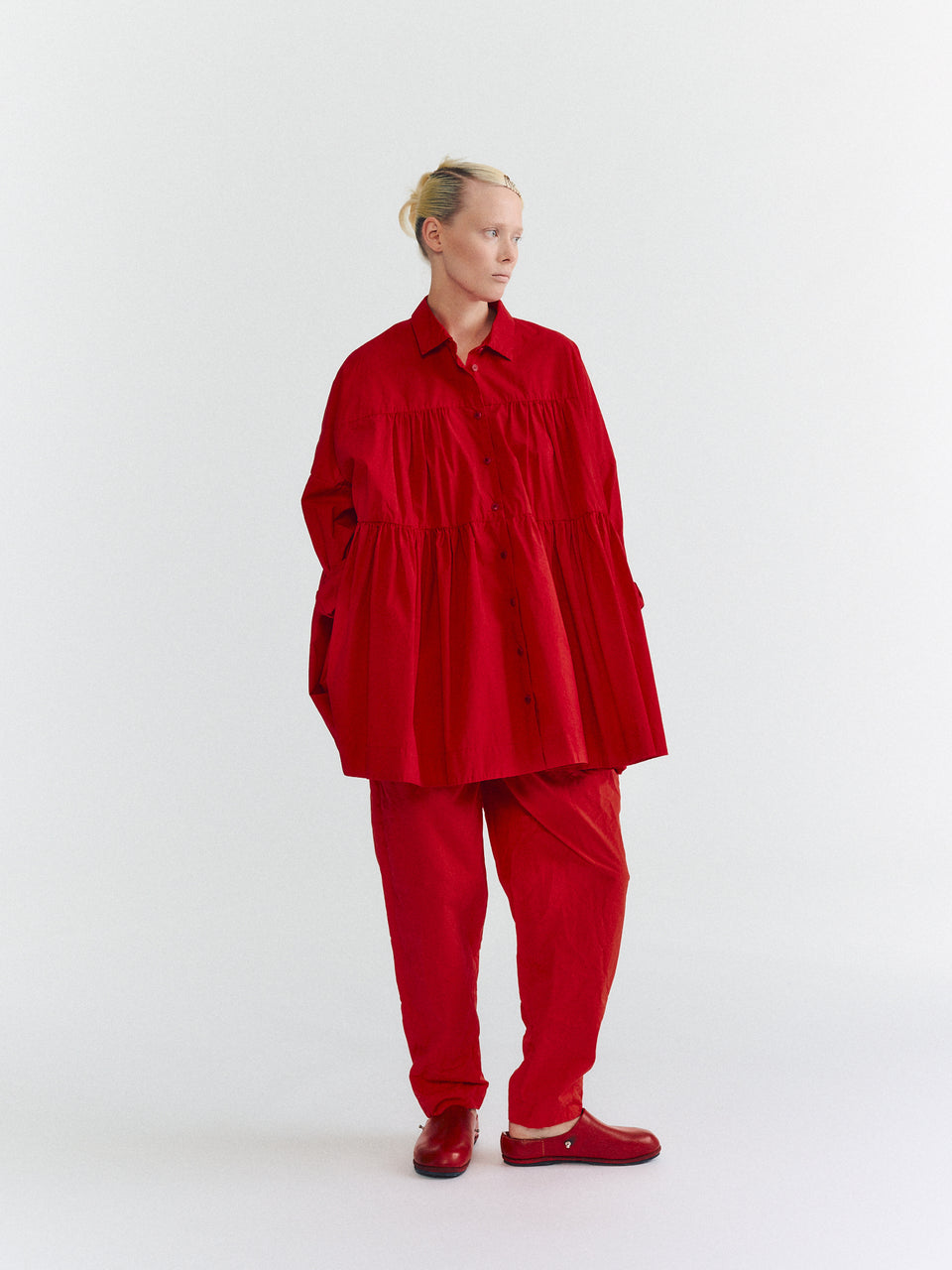 NEW SQUARE SHIRT - H COT - KETCHUP