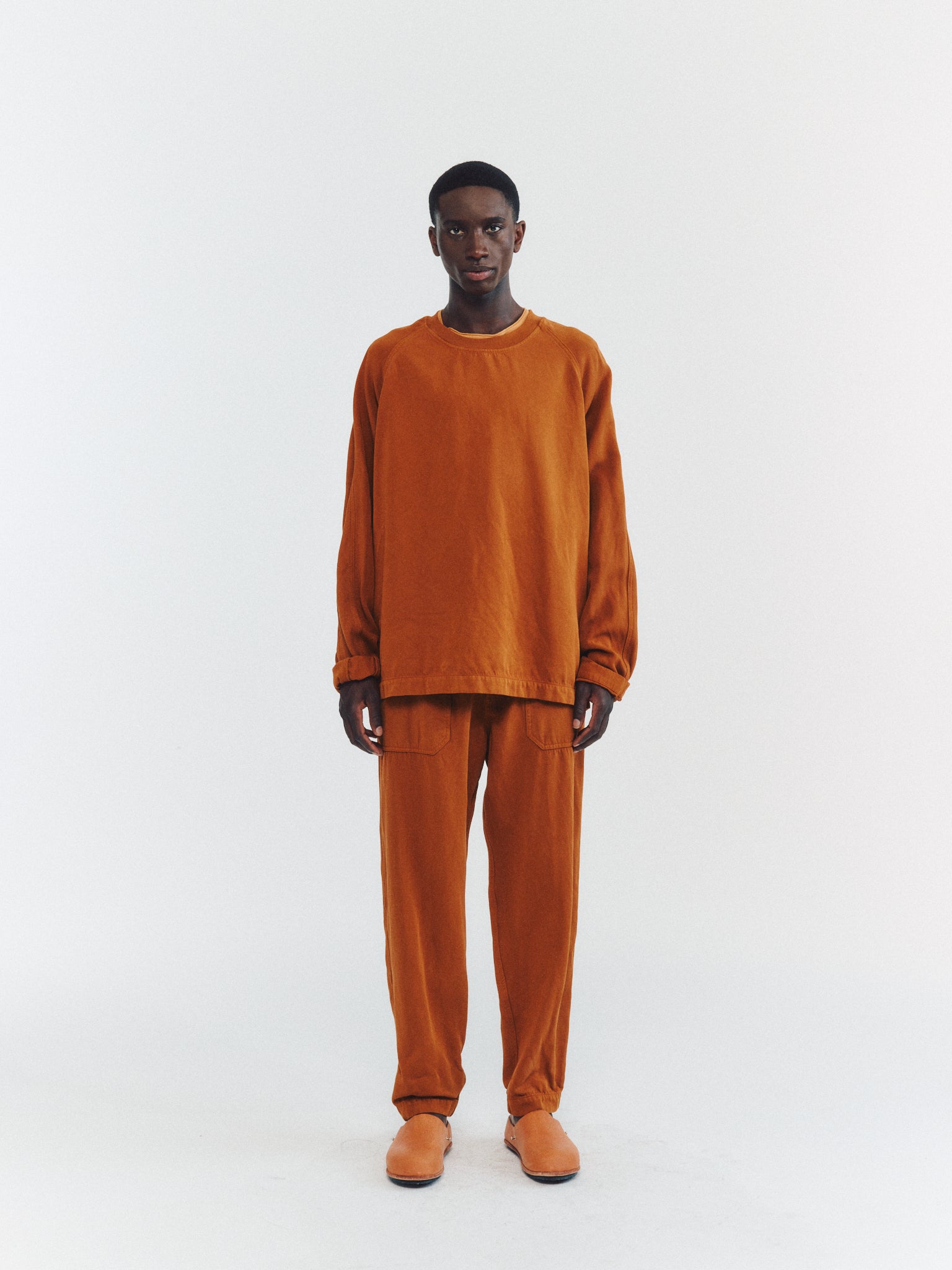 SWEATSHIRT WORKWEAR - CLEANY - COPPER