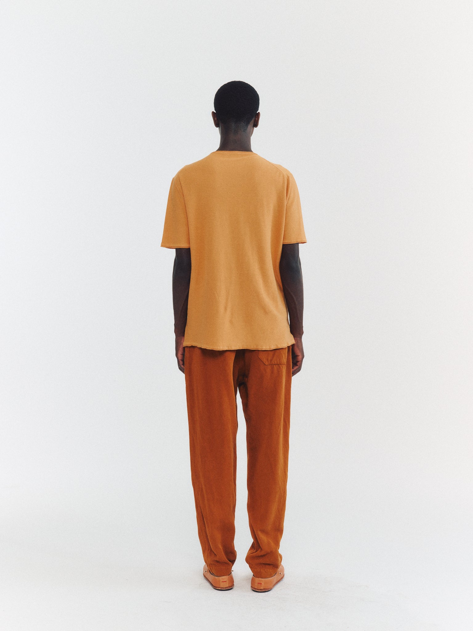 T-SHIRT SURTEINT - FRES COT - ABRICOT