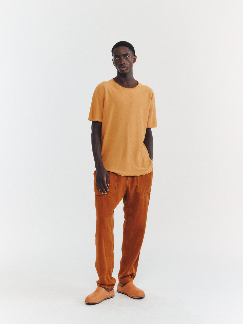 OVERDYED TSHIRT - FRES COT - APRICOT