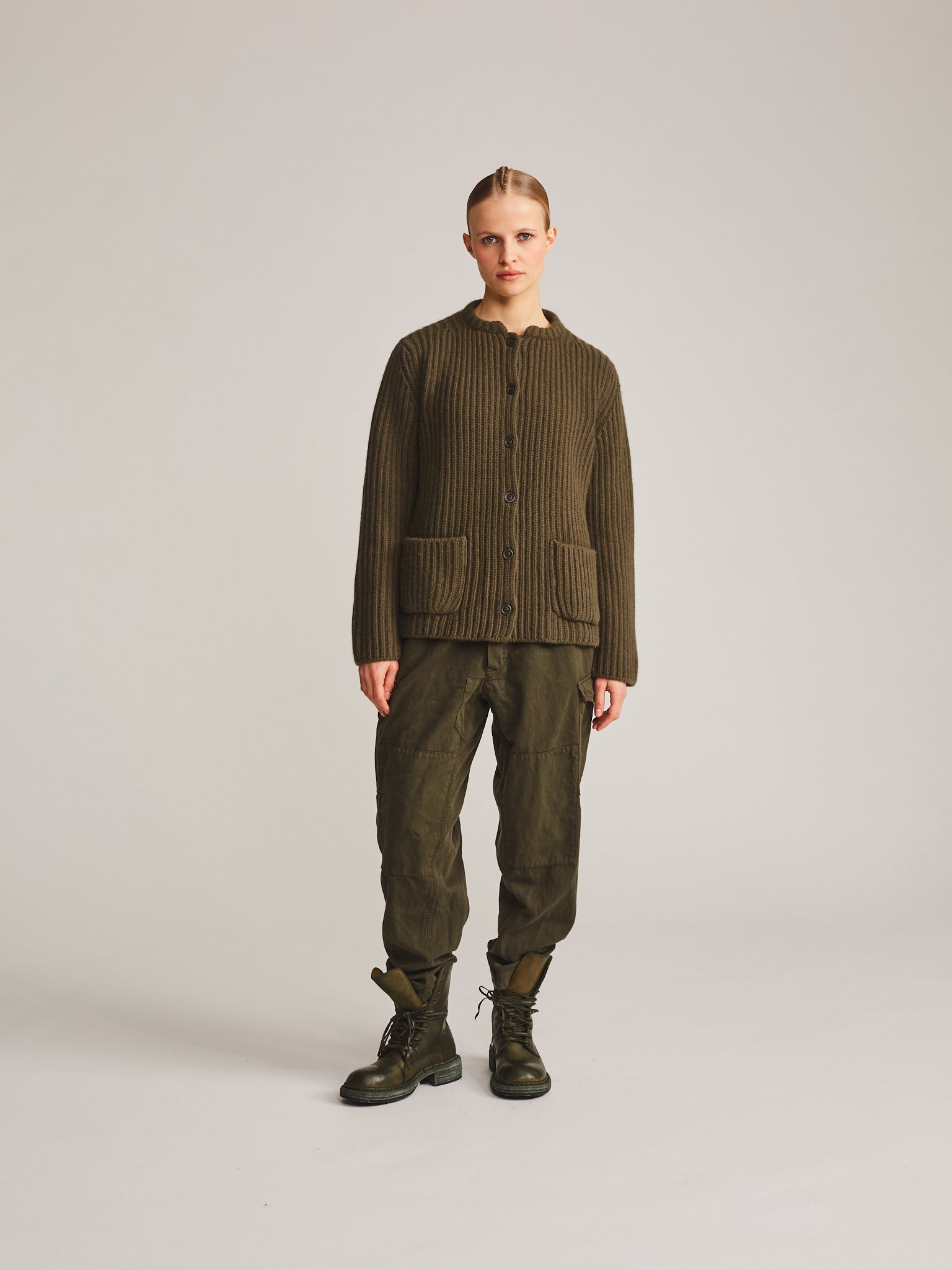 CARDIGAN - LAMO - KHAKI