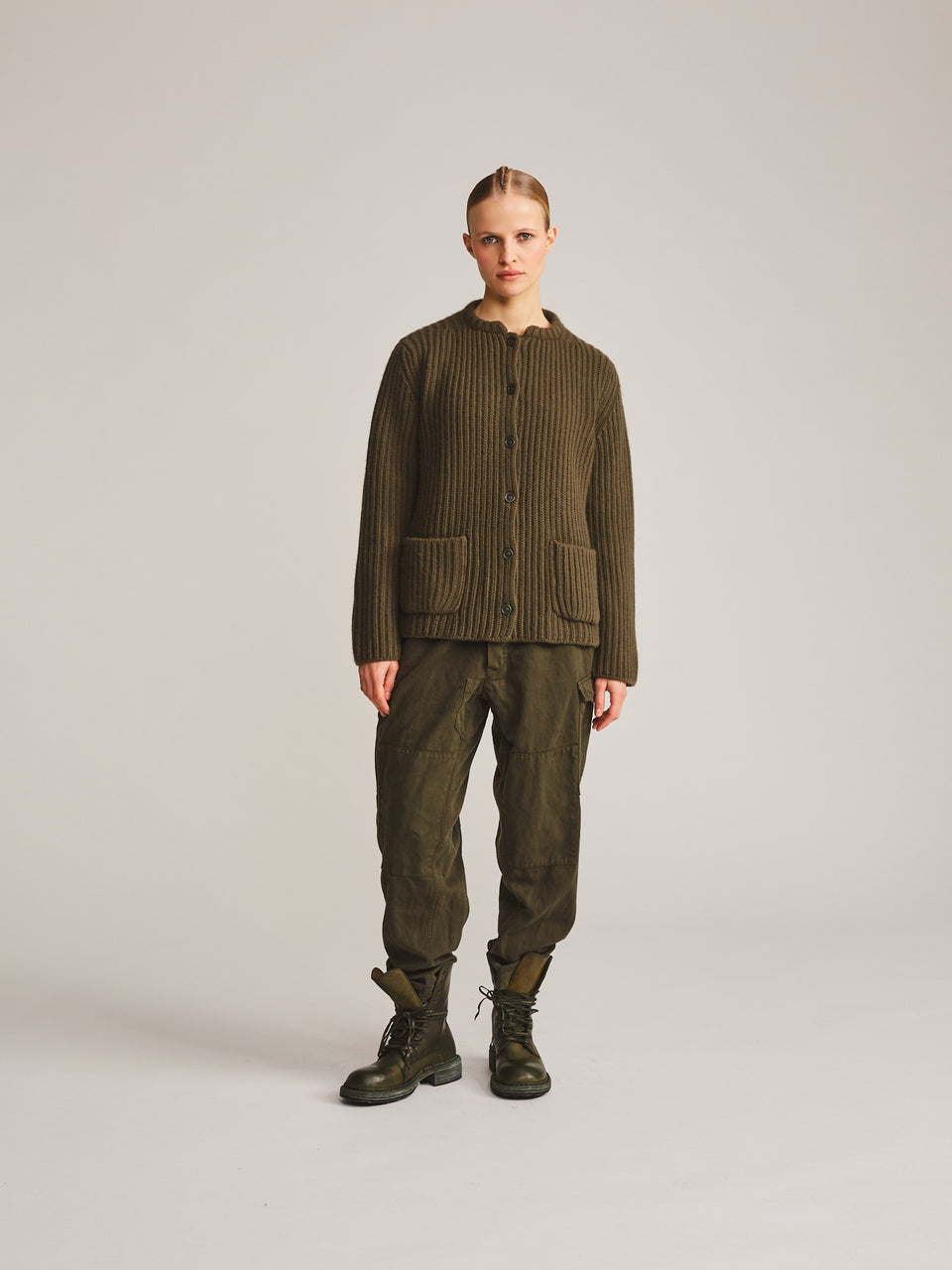 CARDIGAN - LAMO - KHAKI