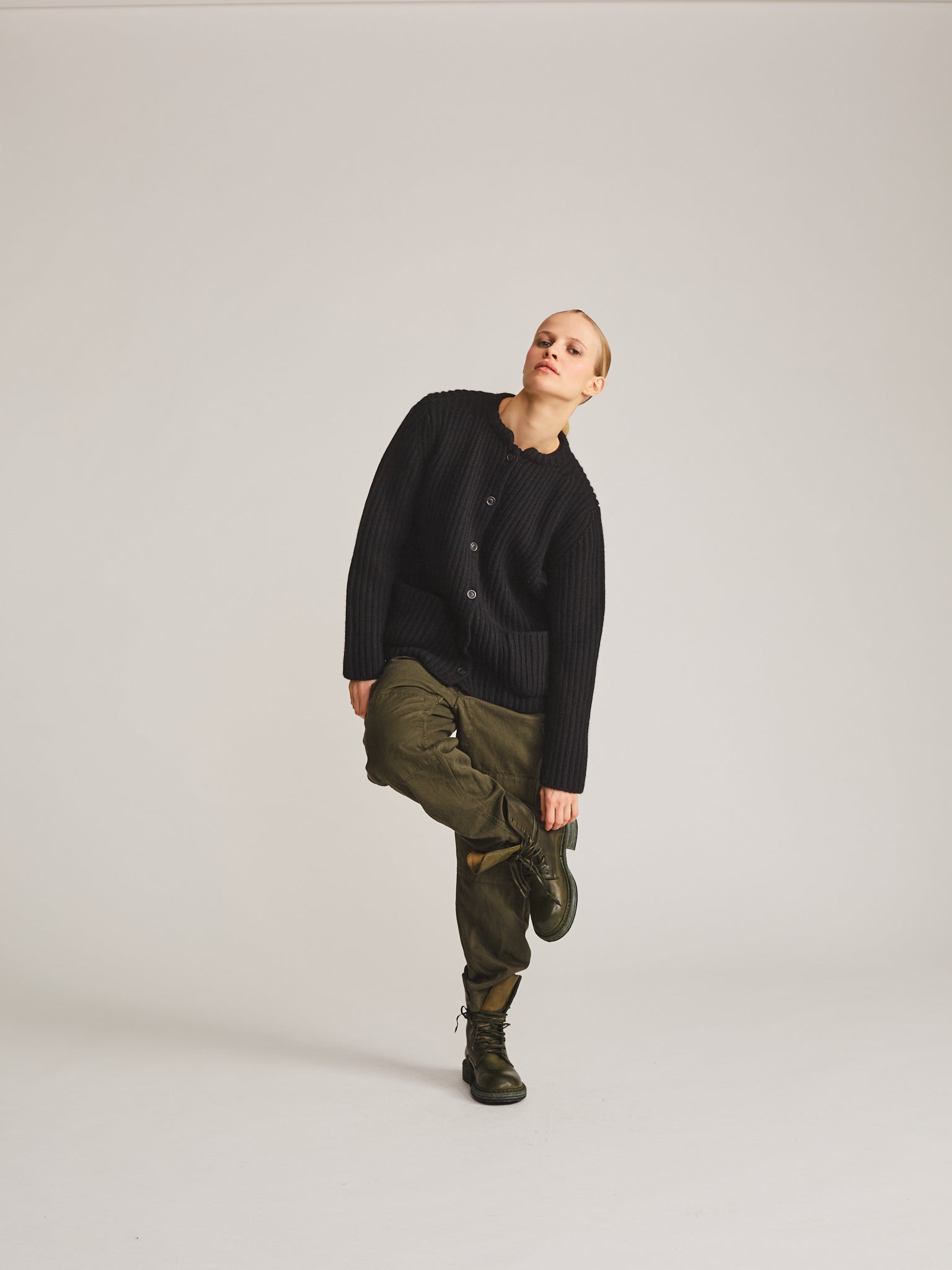 BOOTS - HORSY - DARK KHAKI