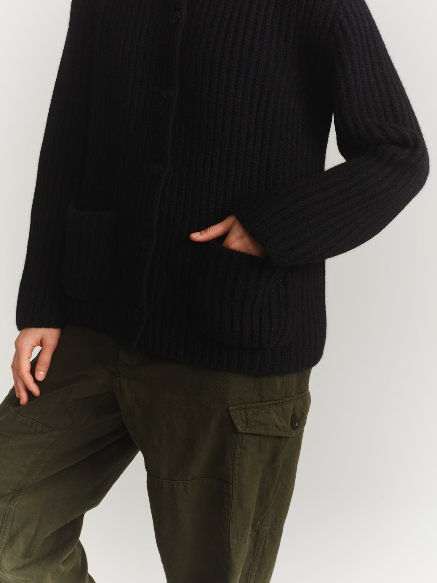 CARDIGAN - LAMO - NOIR