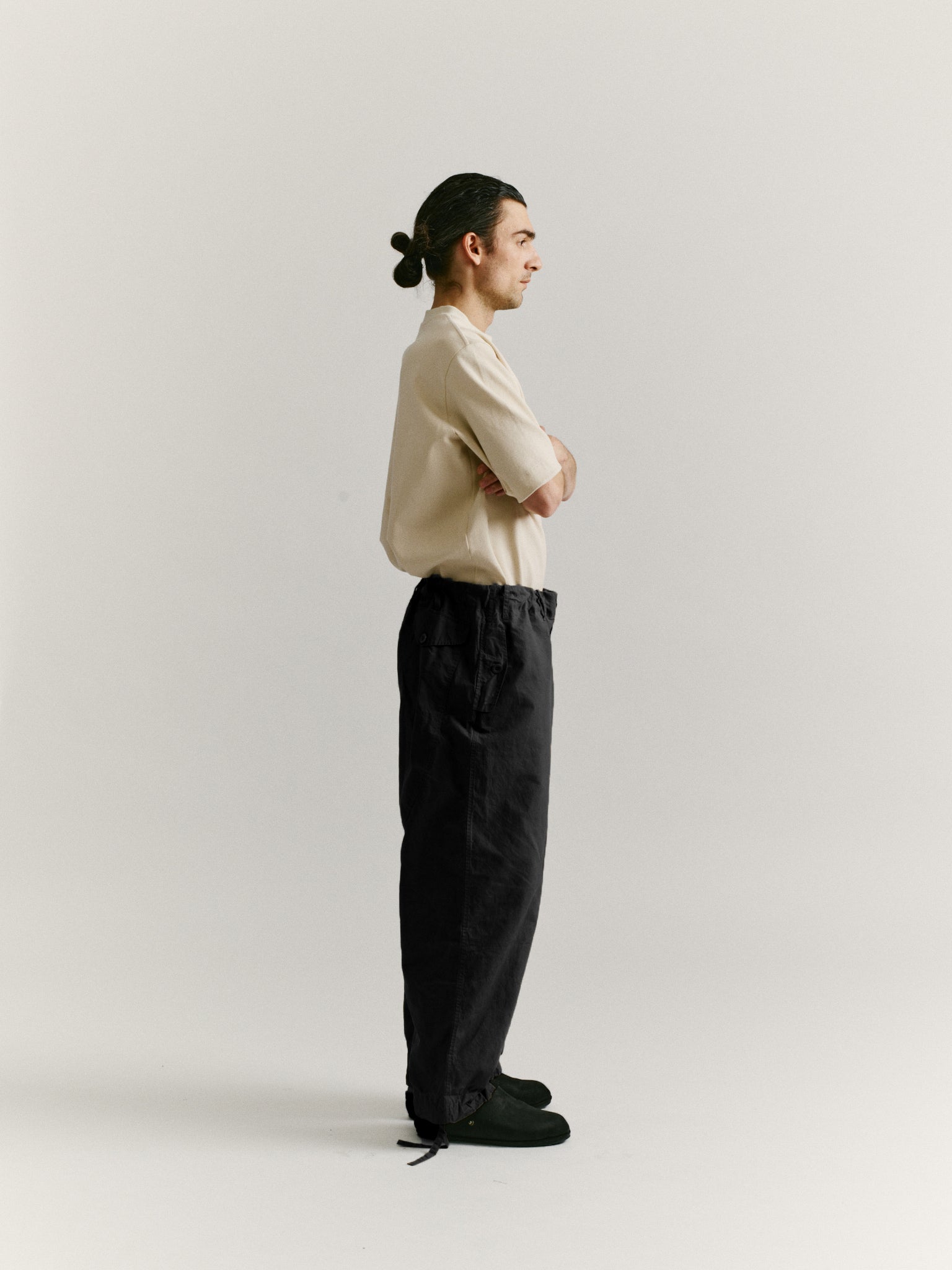 ABEL PANT - L WAX - BLACK