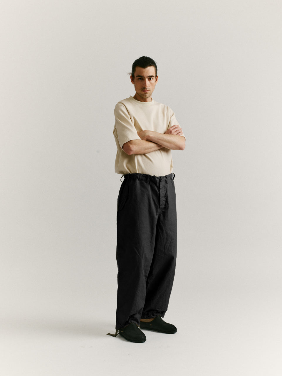 ABEL PANT - L WAX - BLACK