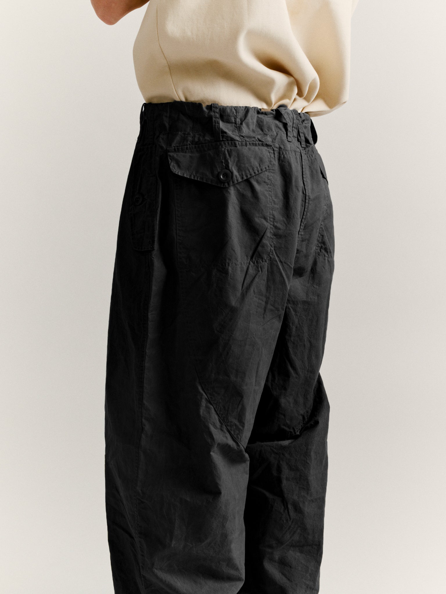 ABEL PANT - L WAX - BLACK
