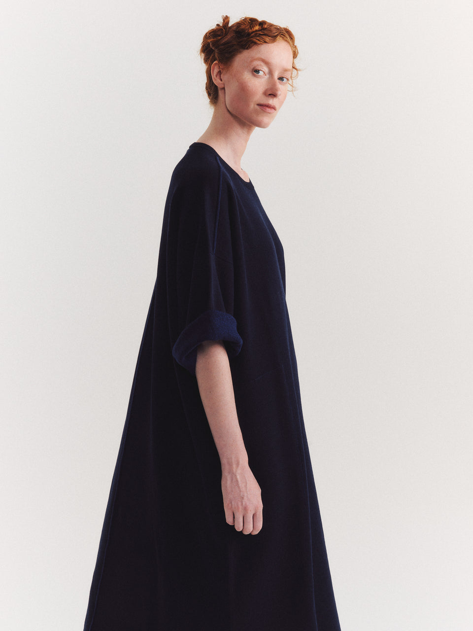 DRESS - SOFTY DOUBLE - NAVY
