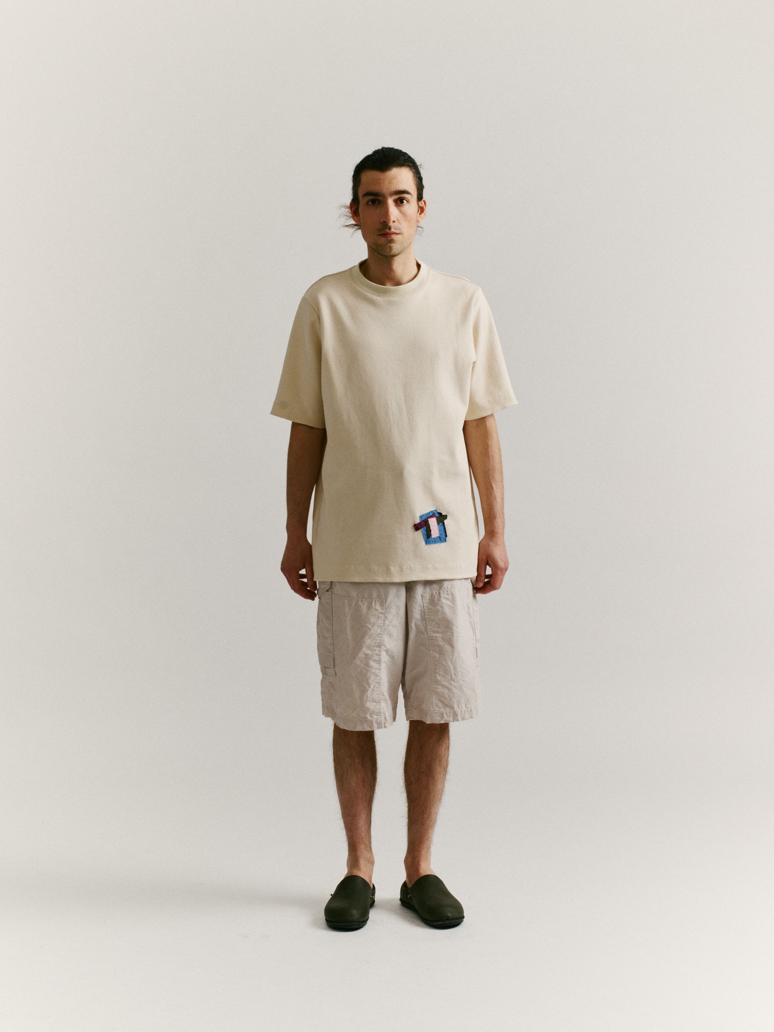 FELIX PATCH TSHIRT - PIQUE JERSEY - OFF WHITE