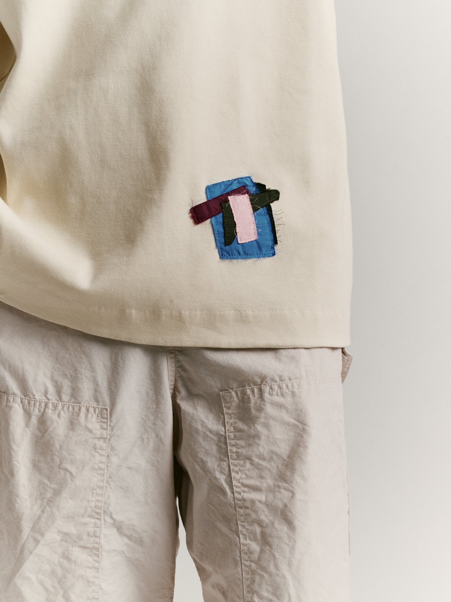 FELIX PATCH TSHIRT - PIQUE JERSEY - OFF WHITE