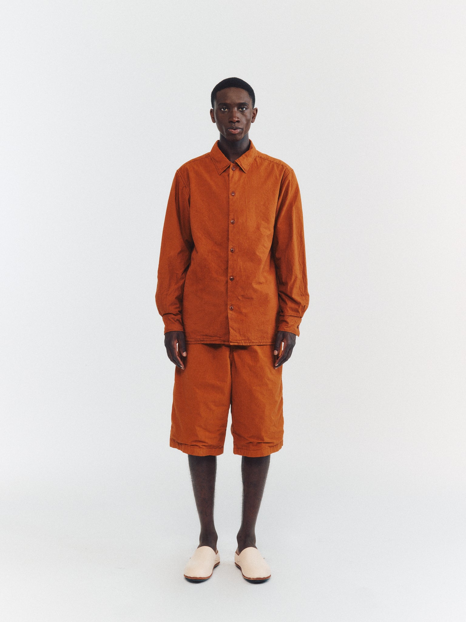 CHEMISE MILI RACCOURCIE - LCOT - COPPER