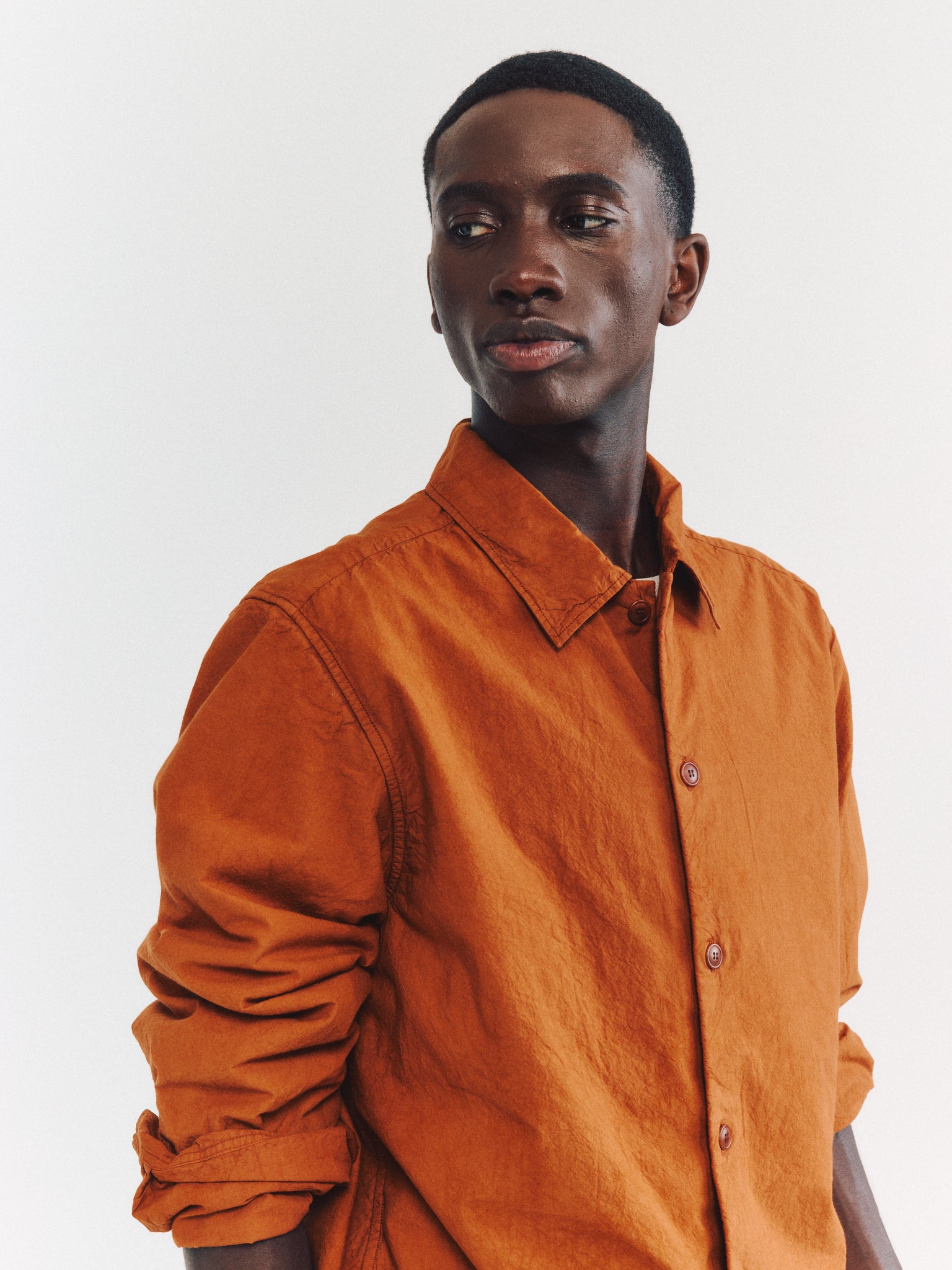 CHEMISE MILI RACCOURCIE - LCOT - COPPER