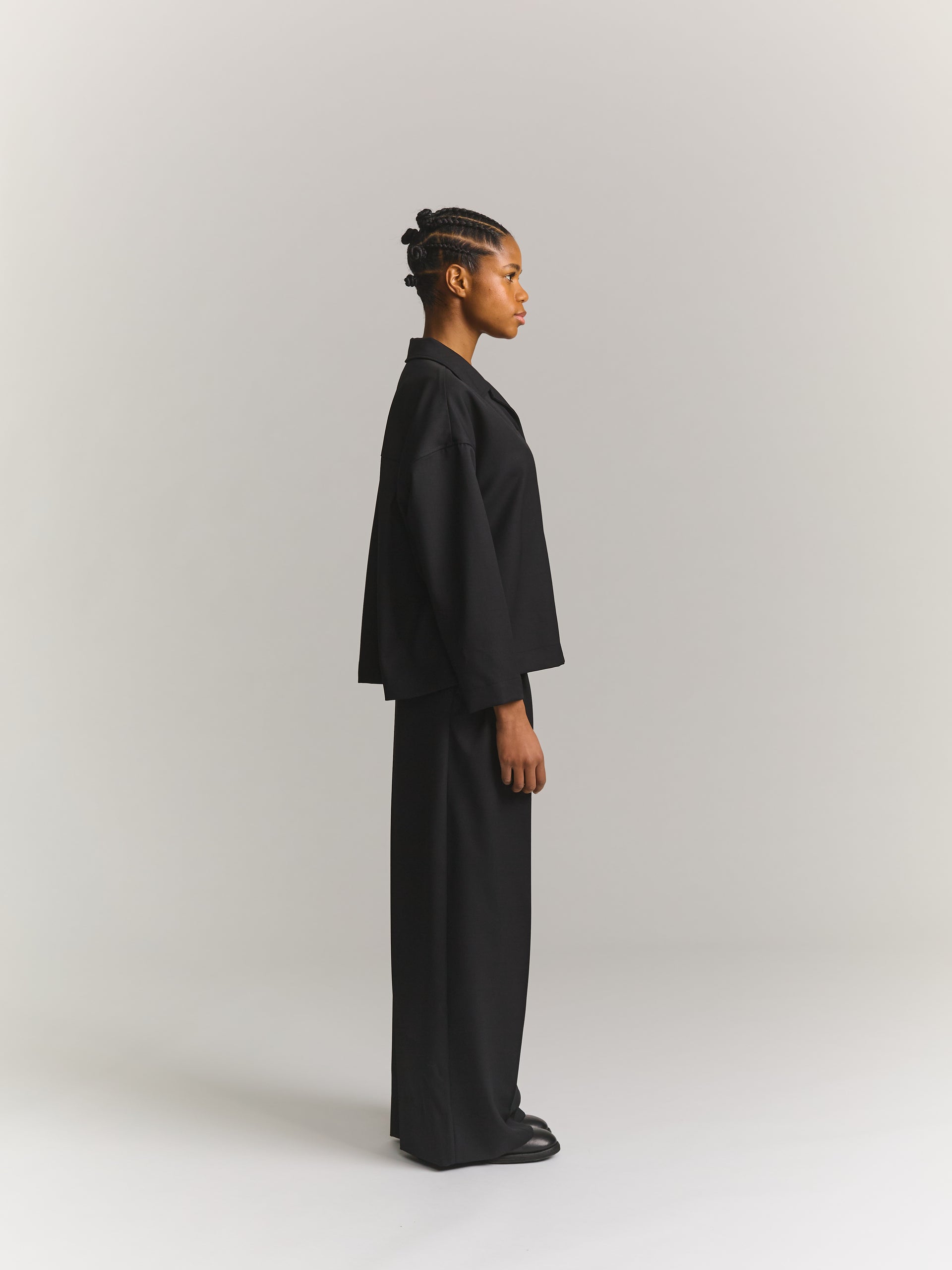 JULIETTE SHIRT - GABERDINE - BLACK