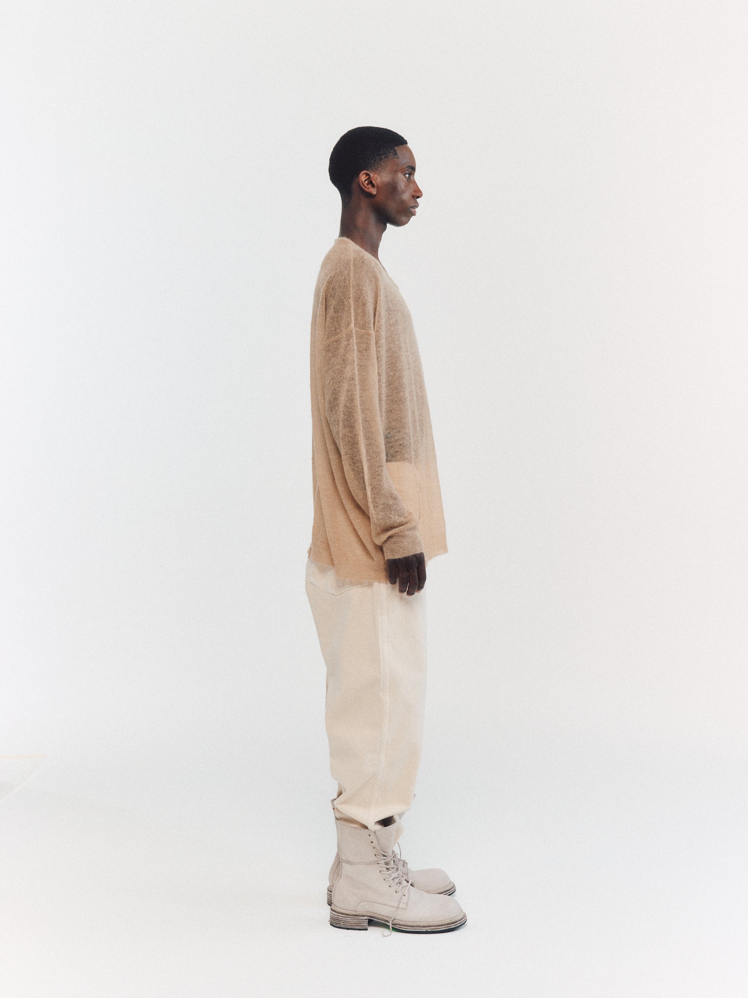 JUMPER - MOHAIR VOILE - JUTE