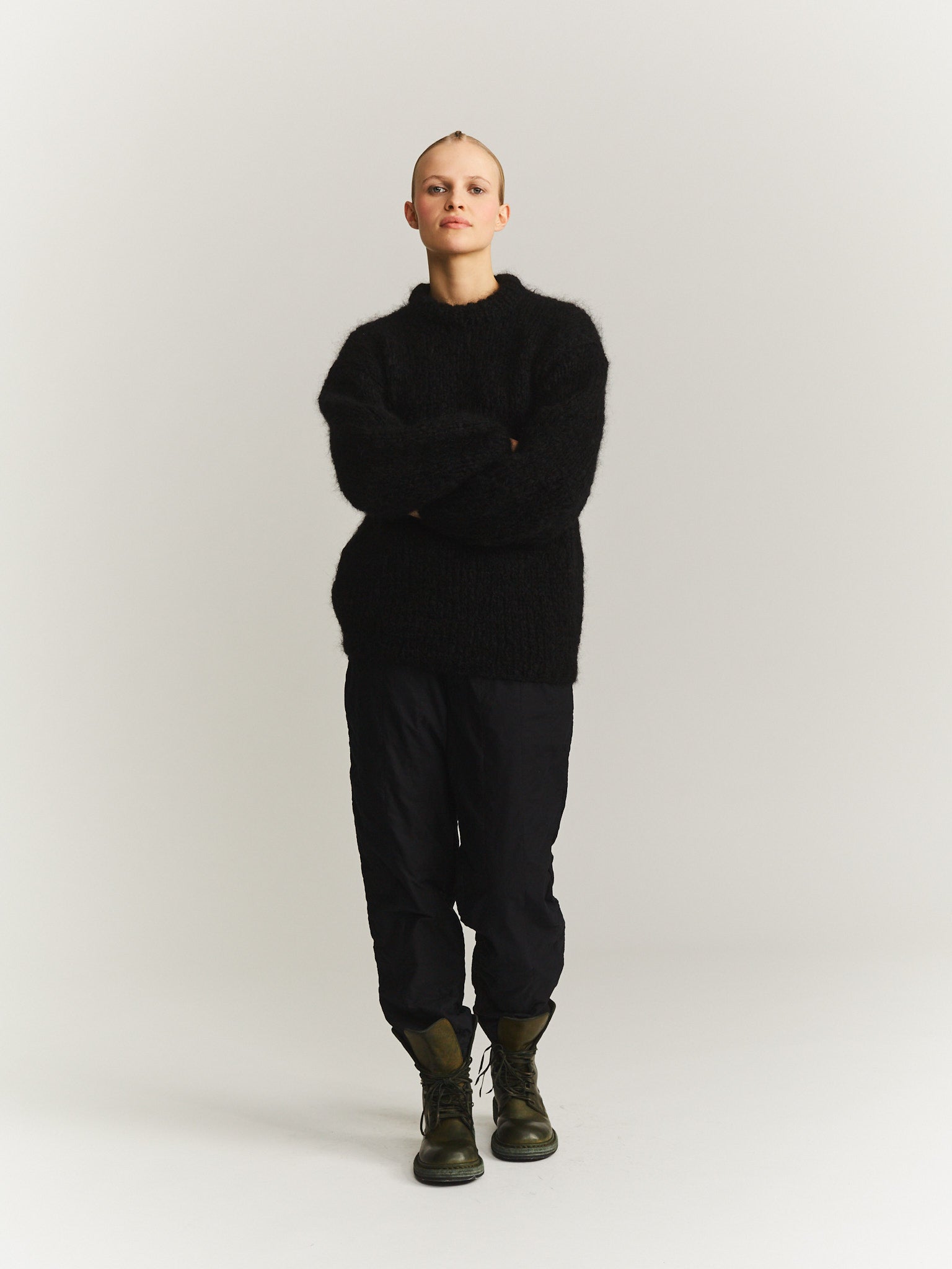 JUMPER - MOHAIR - BLACK