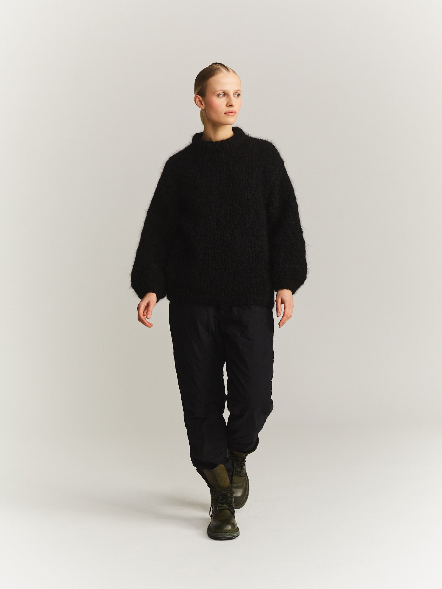 JUMPER - MOHAIR - BLACK