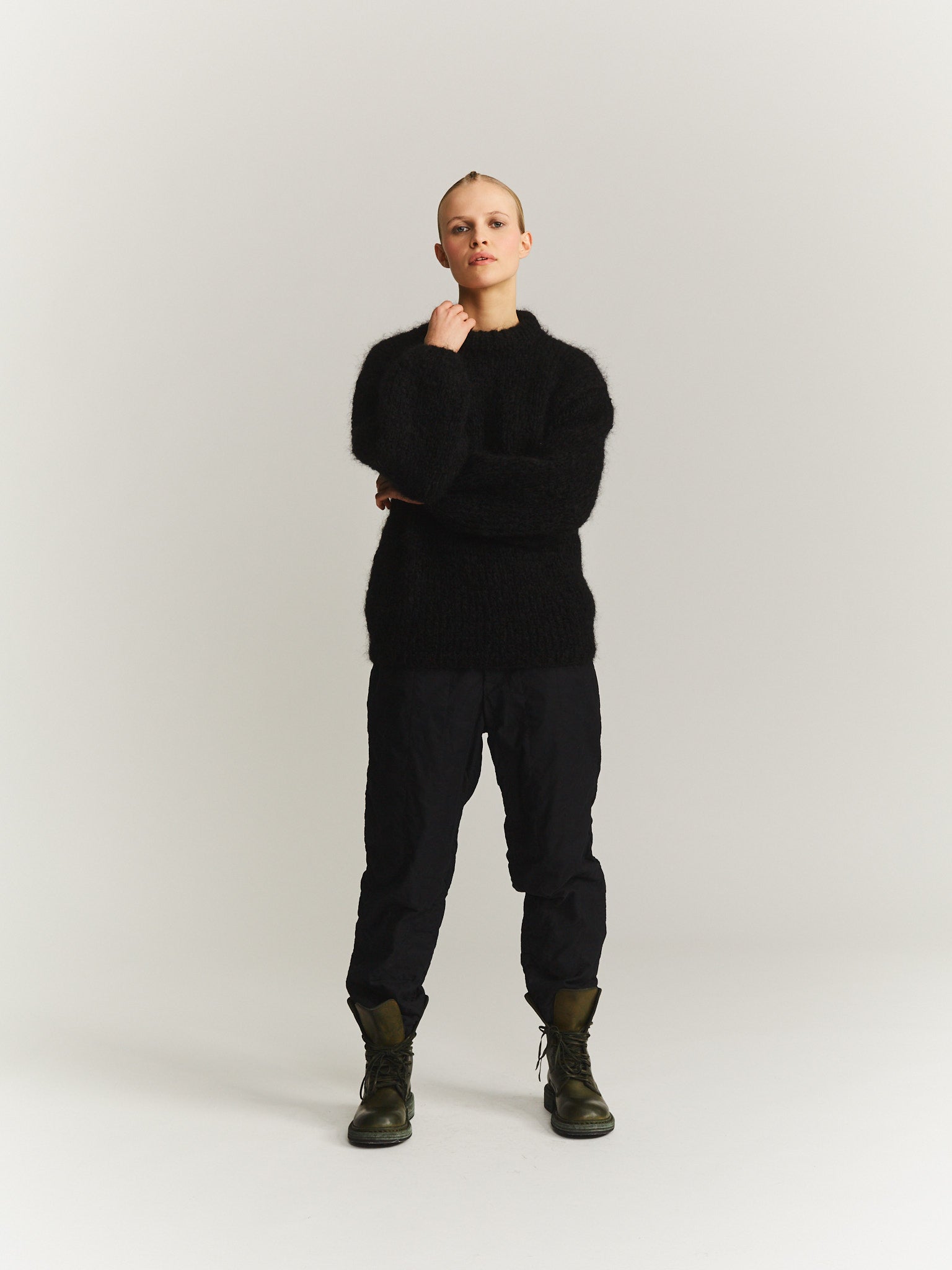 JUMPER - MOHAIR - BLACK