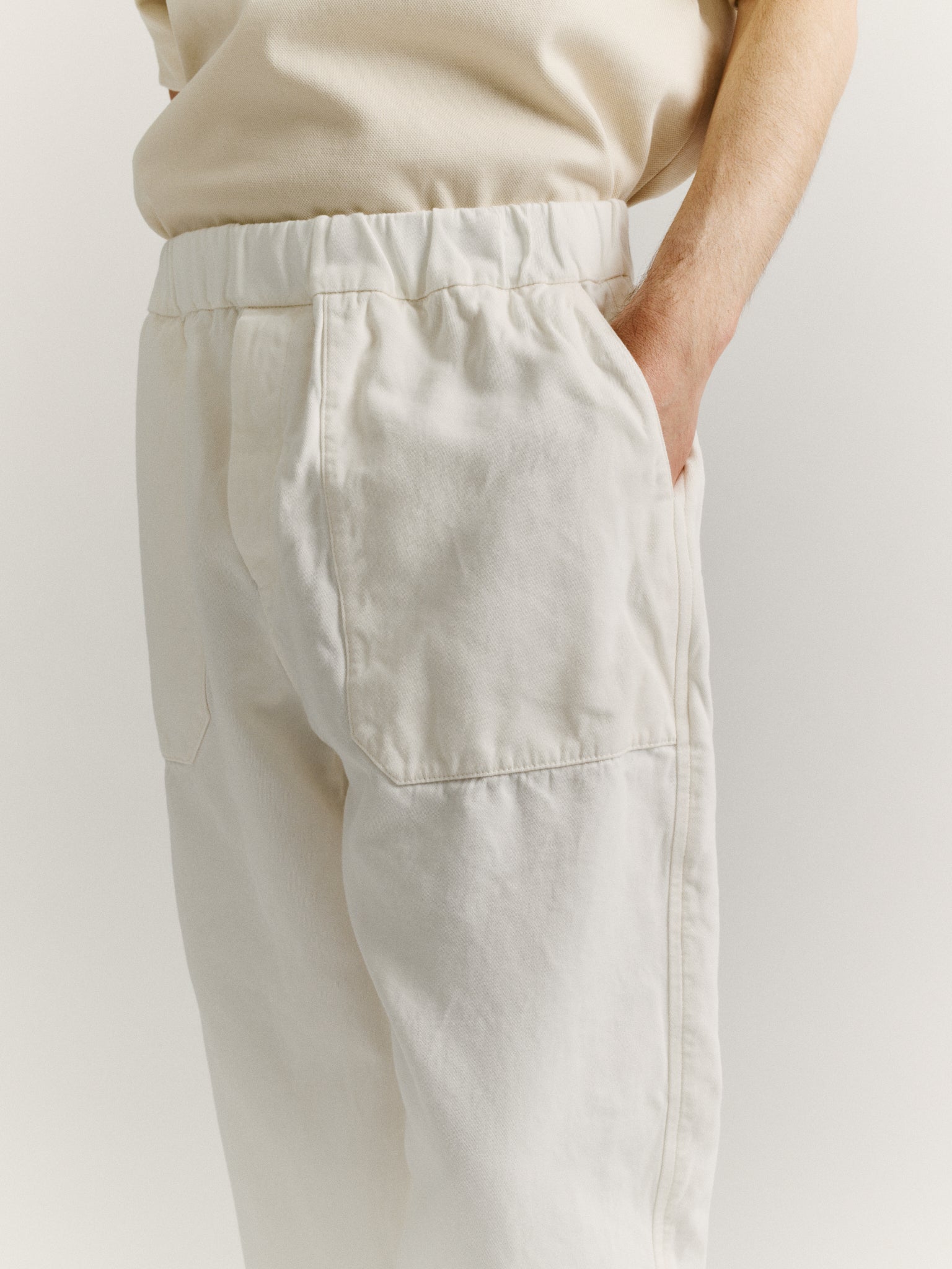 JOG AH MILITAIRE PANT - CLEANY - OFF WHITE