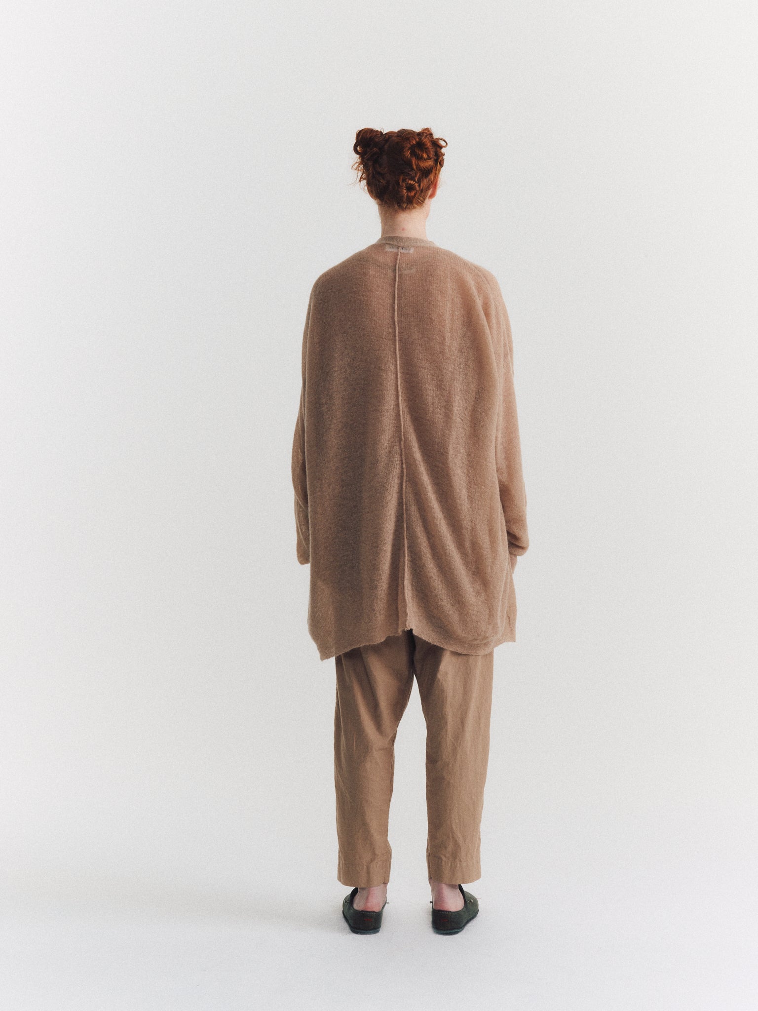 CARDIGAN - MOHAIR VOILE - JUTE