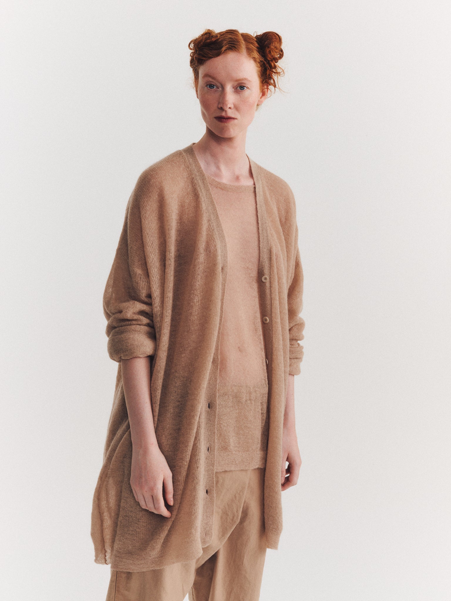 JUMPER - MOHAIR VOILE - JUTE