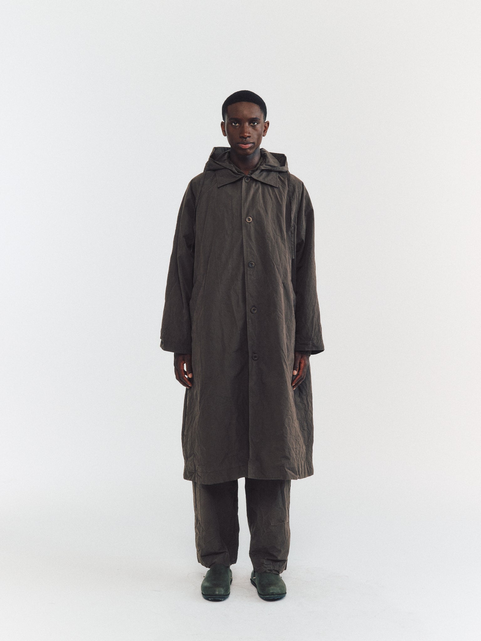 MANTEAU À CAPUCHE YAK - TOUGH COT - EARTH