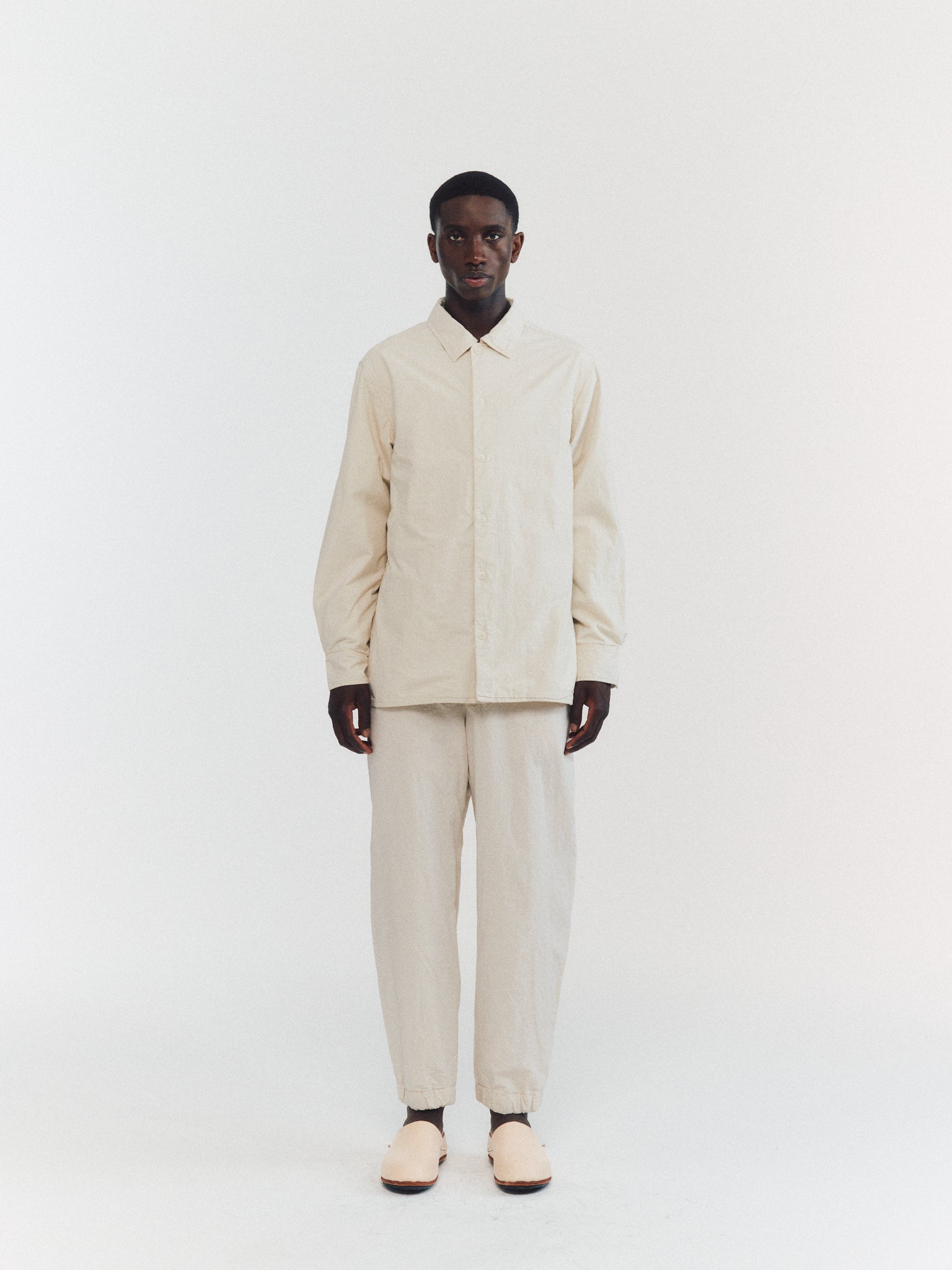 CHEMISE MILI RACCOURCIE - LCOT - IVOIRE