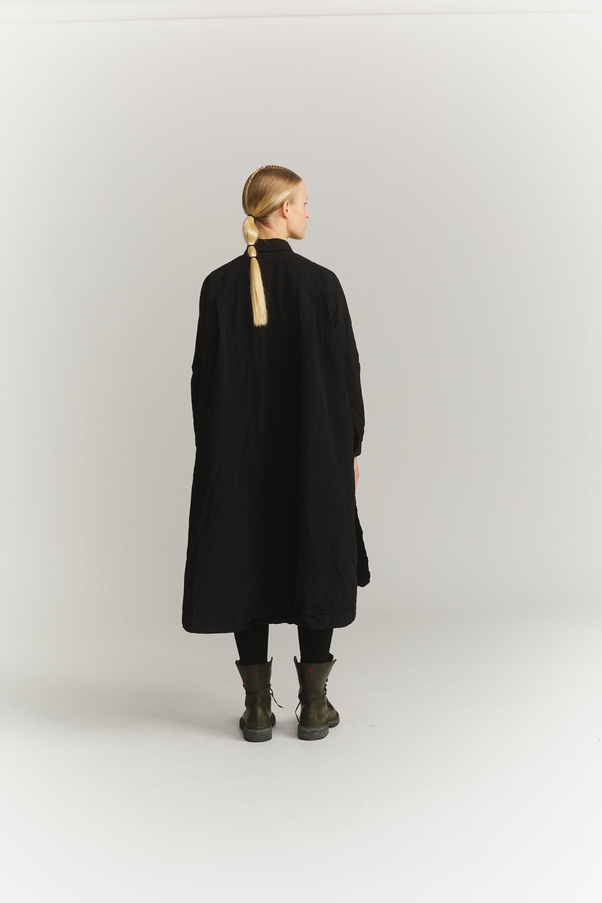 YUKI LONGUE SHIRT - PAPER COT - BLACK