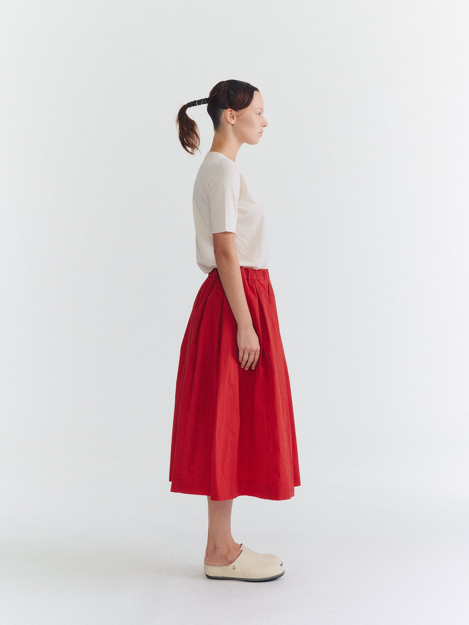 SIMPLE RIDEAUX SKIRT - L COT - FURY