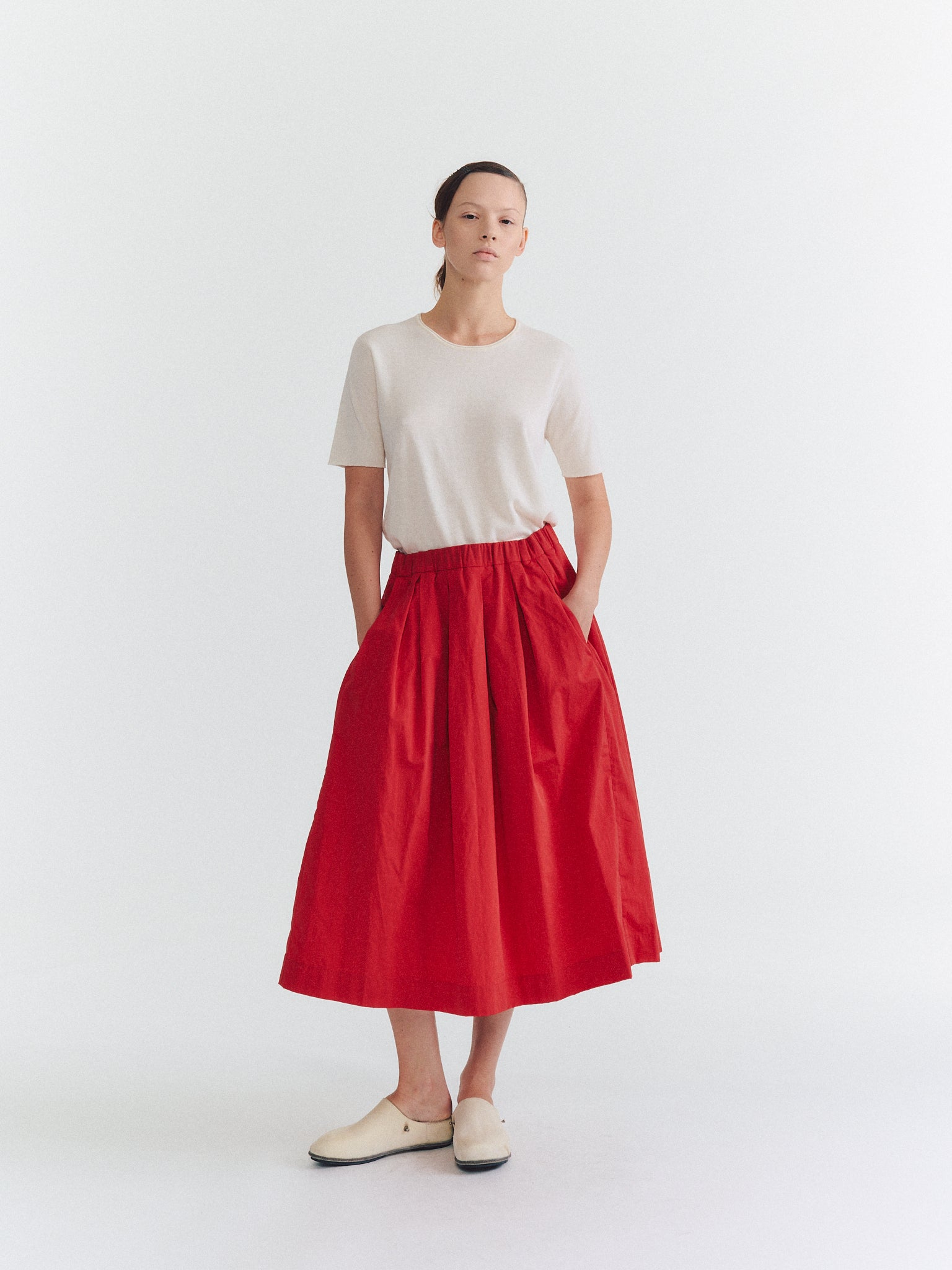 SIMPLE RIDEAUX SKIRT - L COT - FURY